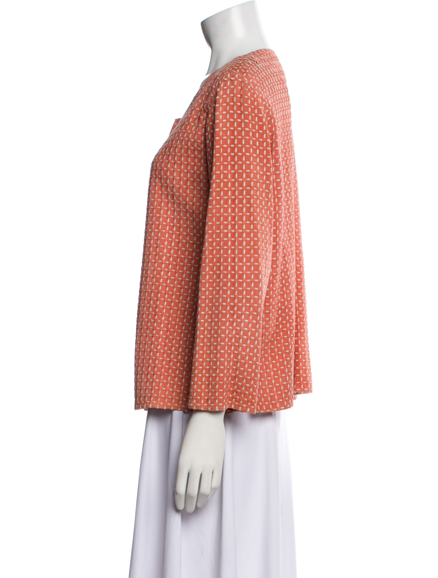 Armani Collezioni Leather Plaid Print Jacket