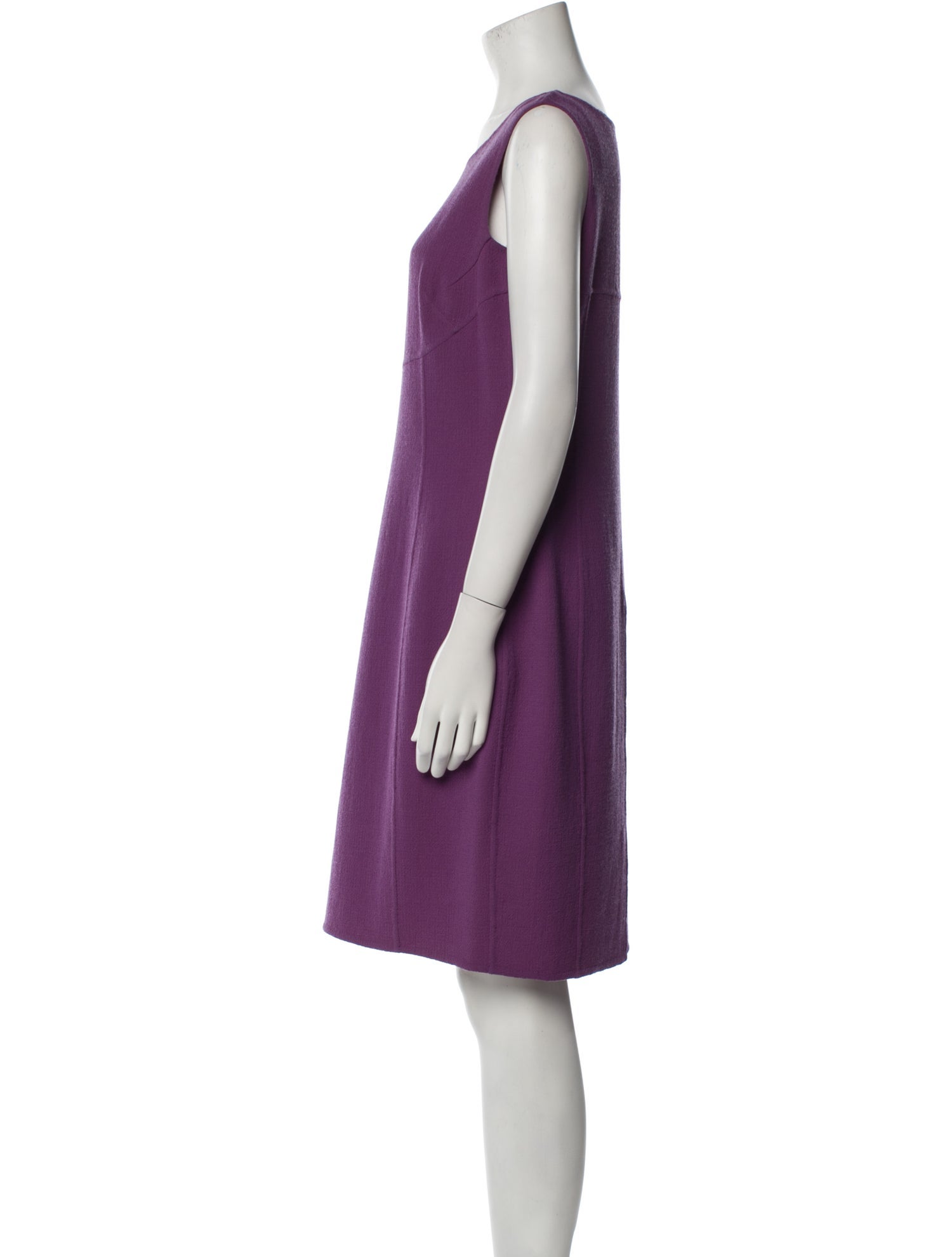 Armani Collezioni Wool Knee-Length Dress