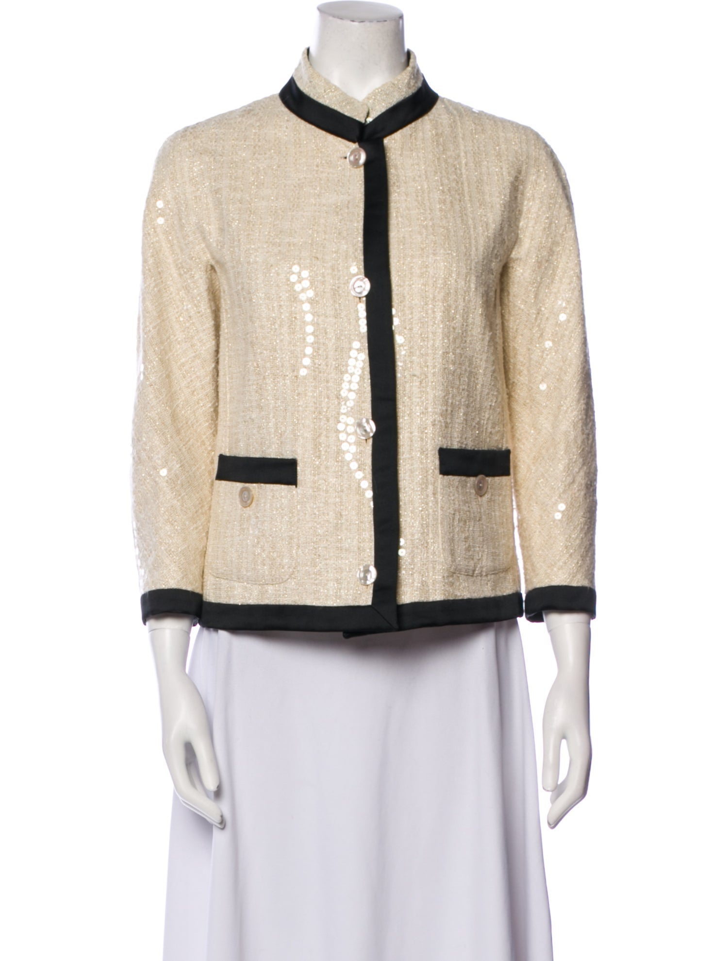 Armani Collezioni Tweed Pattern Jacket