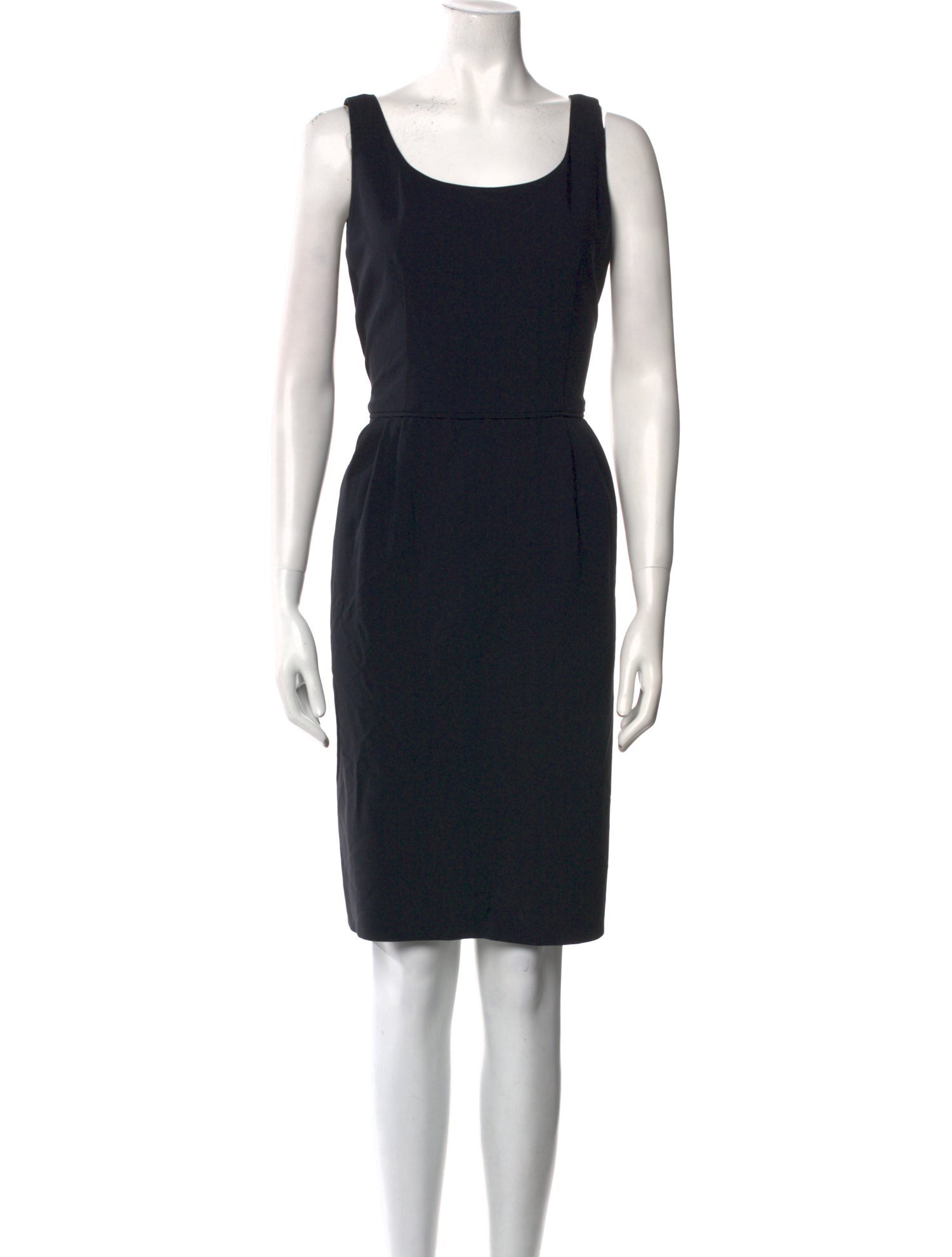 Armani Collezioni Virgin Wool Knee-Length Dress