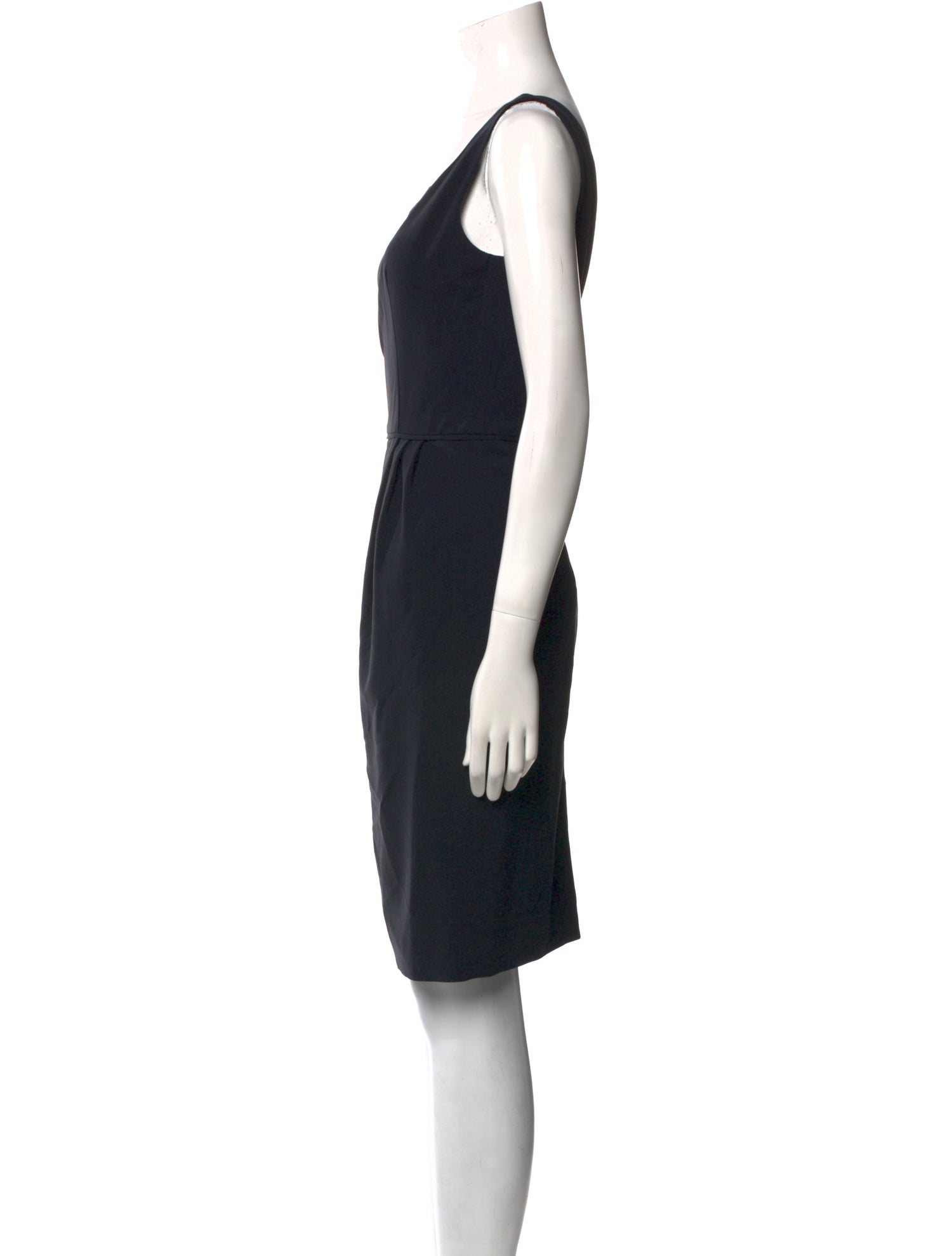 Armani Collezioni Virgin Wool Knee-Length Dress