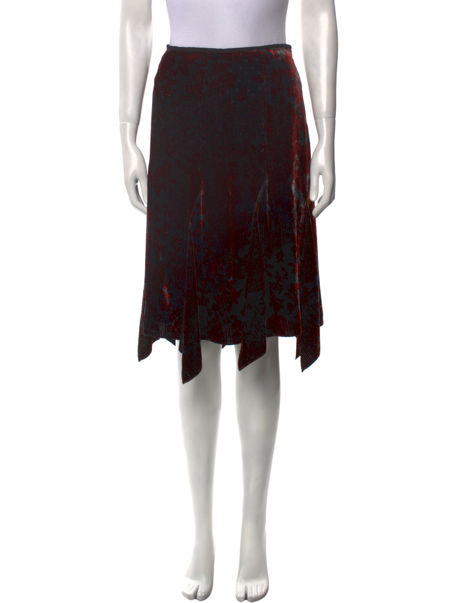 Armani Collezioni Floral Print Knee-Length Skirt