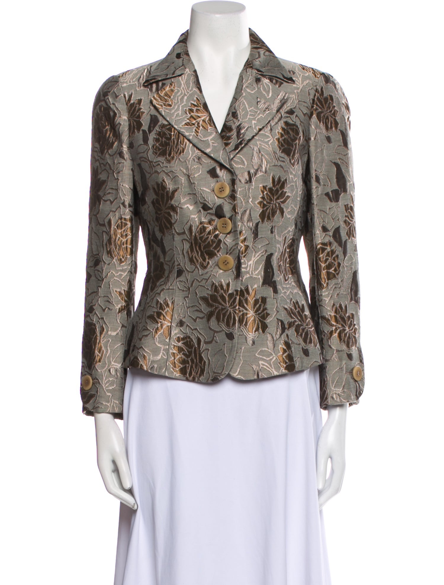 Armani Collezioni Floral Print Blazer