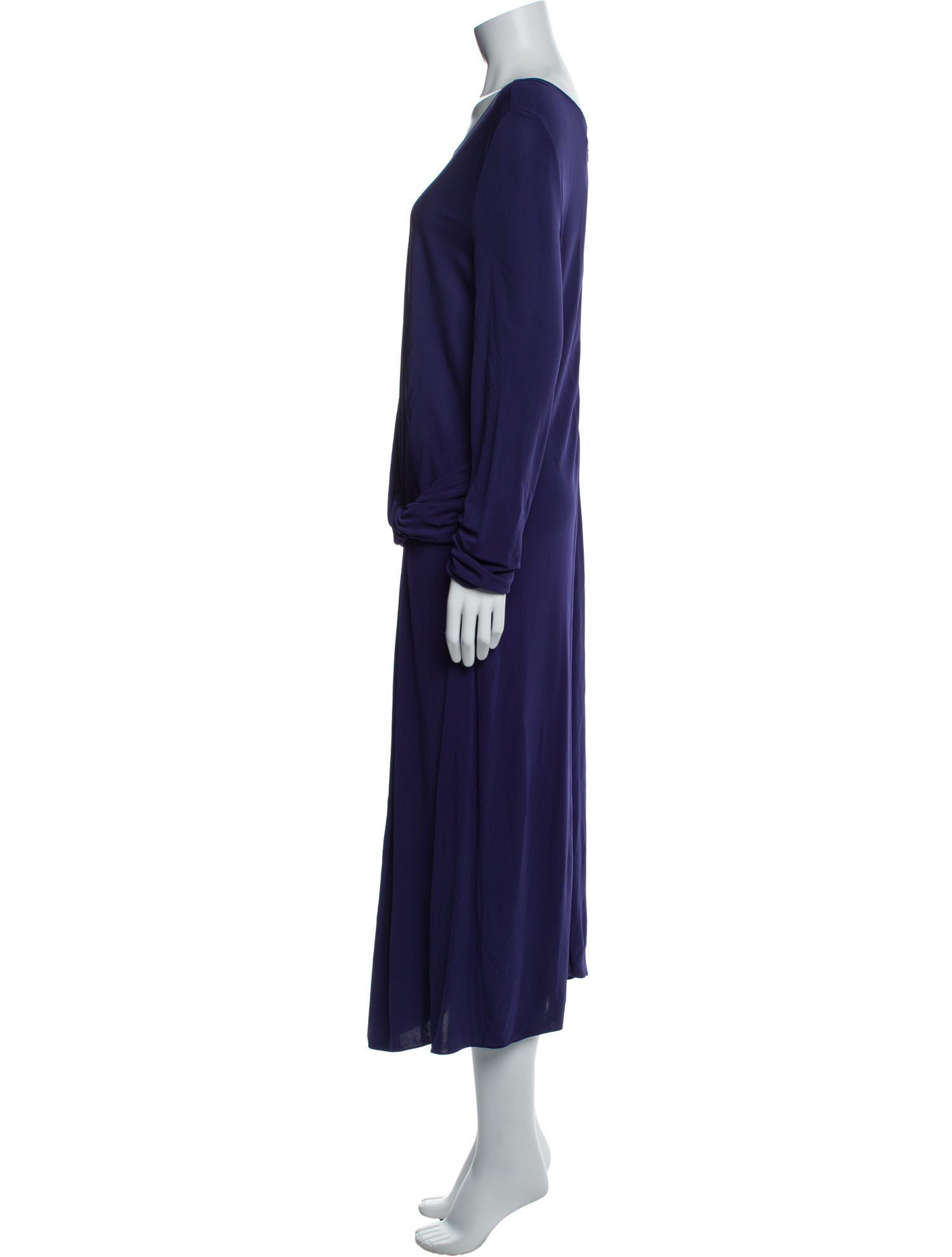 Armani Collezioni Scoop Neck Long Dress