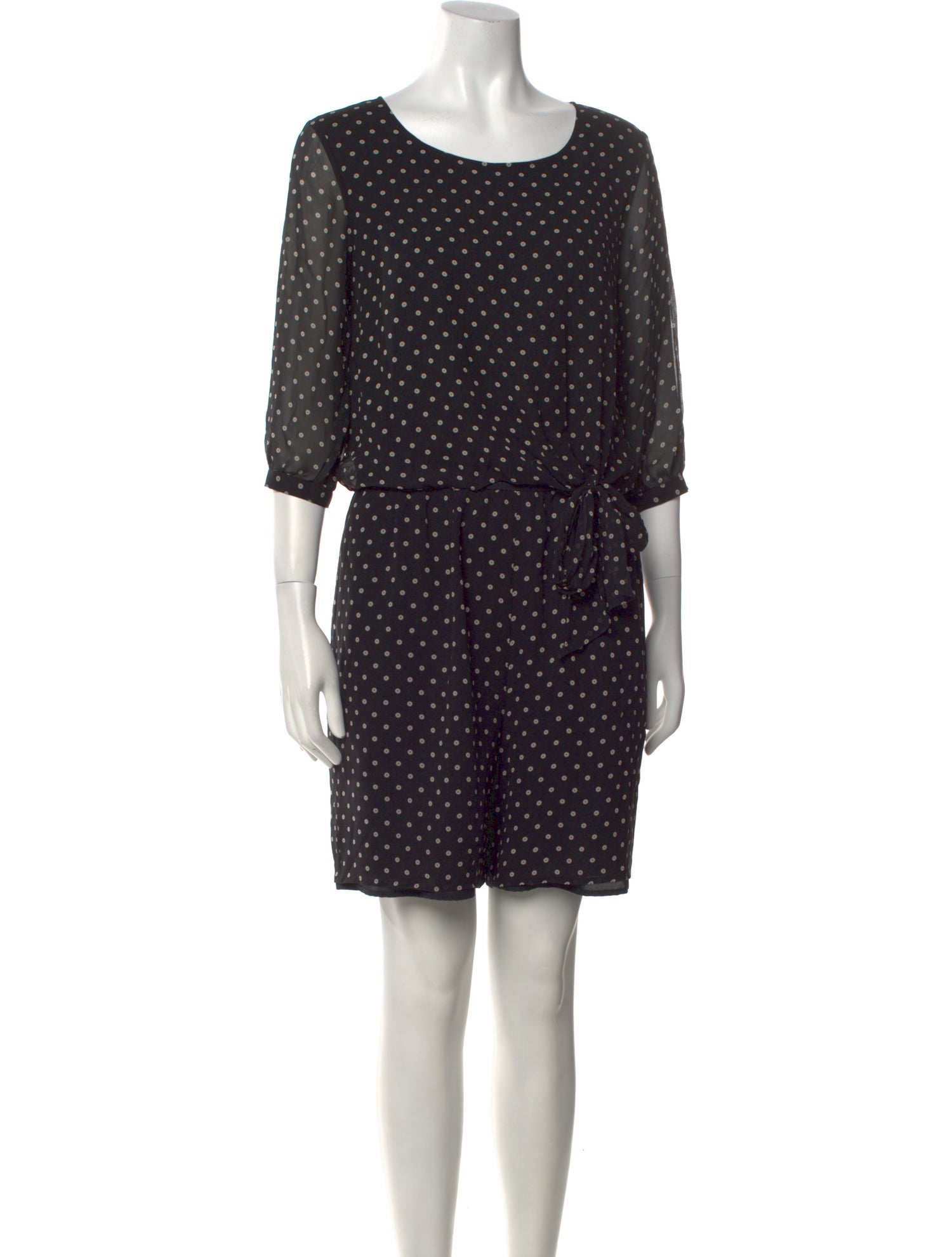 Armani Collezioni Silk Polka Dot Print Romper