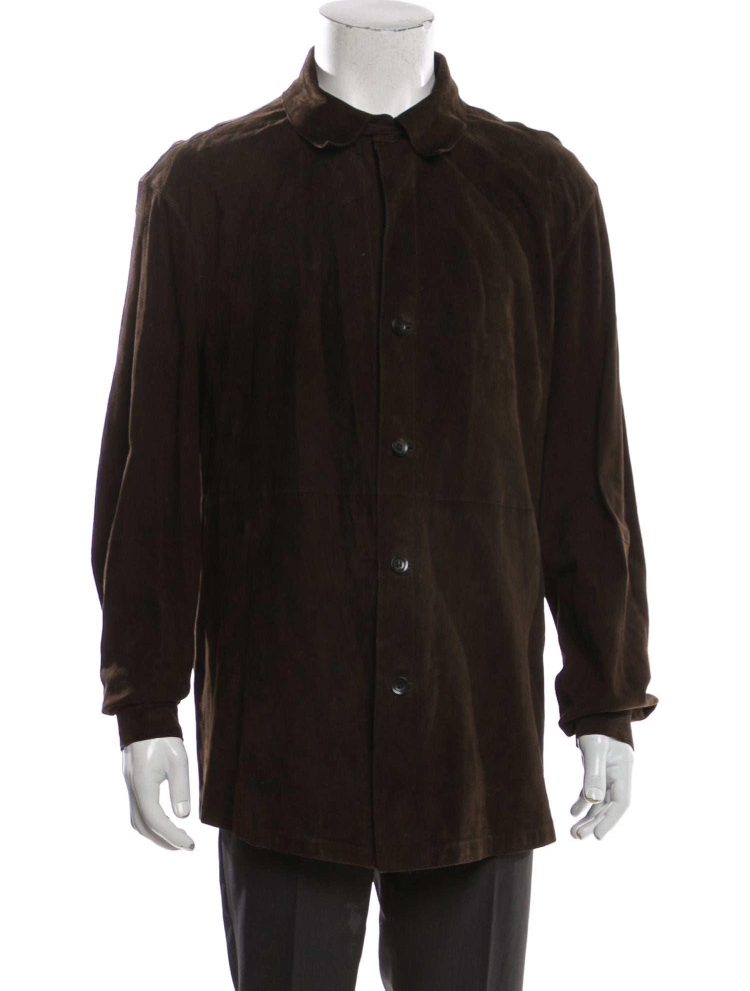 Armani Collezioni Suede Windbreaker