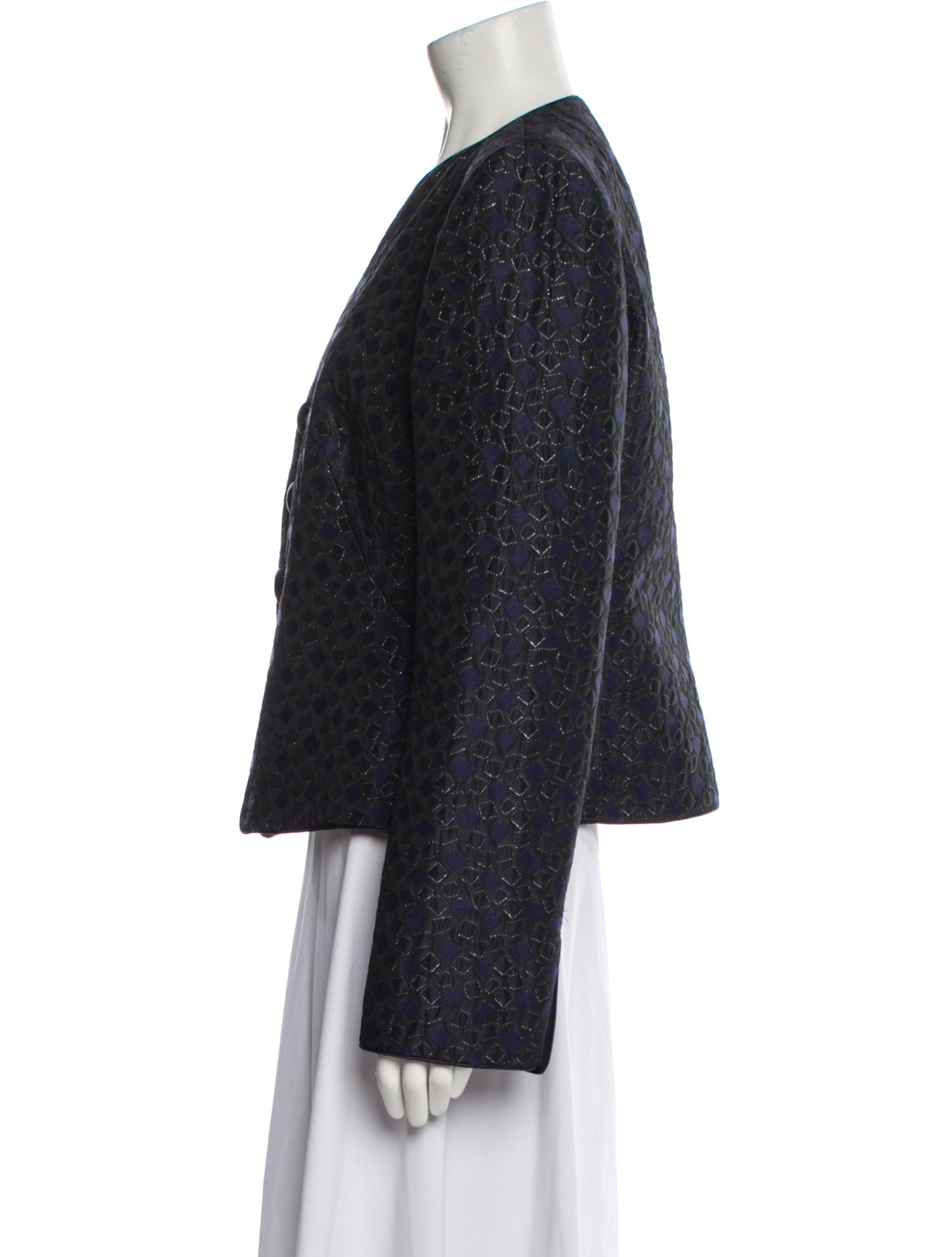 Armani Collezioni Tweed Pattern Evening Jacket