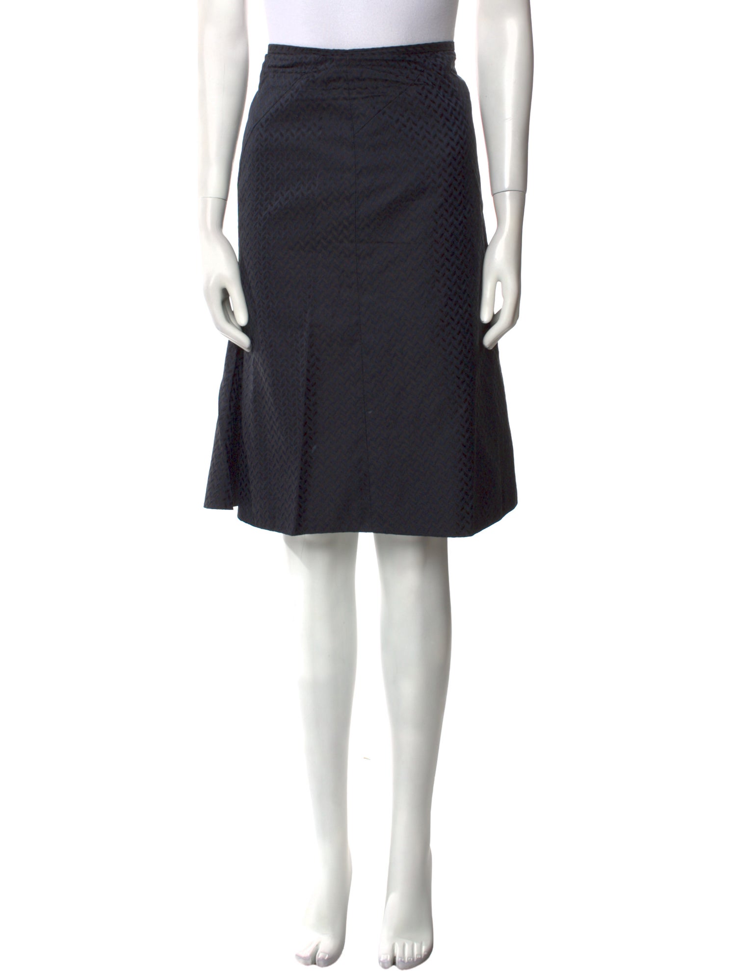 Armani Collezioni Silk Knee-Length Skirt