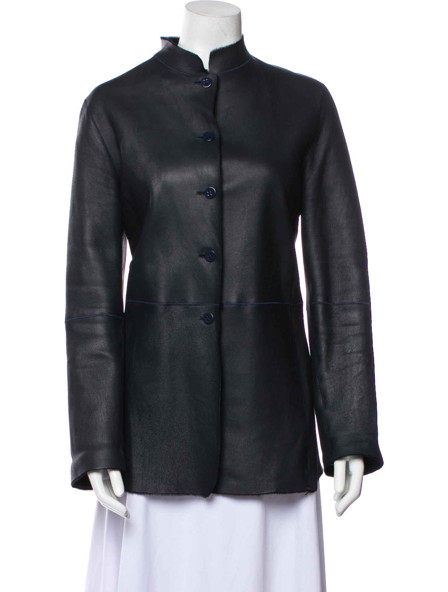 Armani Collezioni Leather Evening Jacket