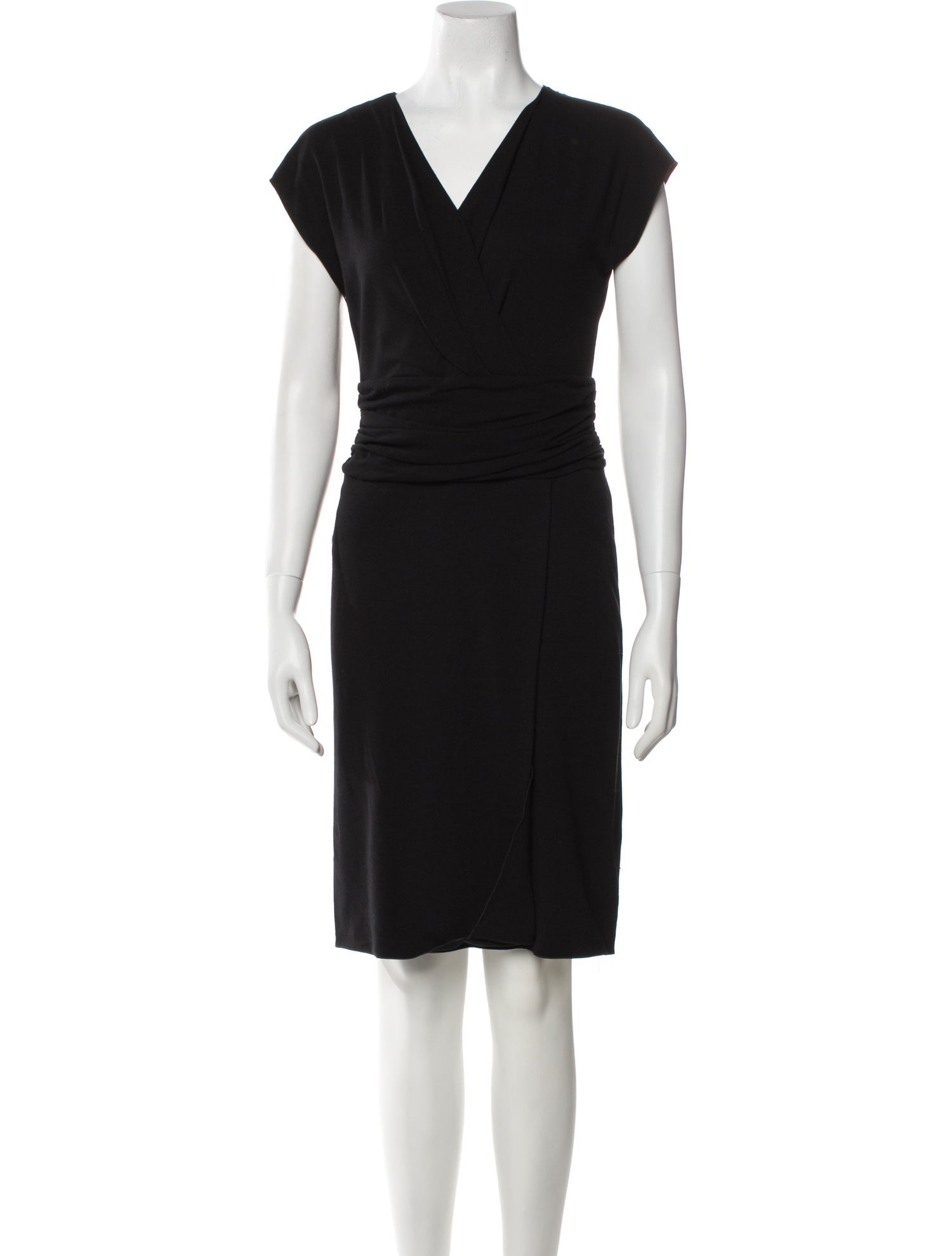 Armani Collezioni V-Neck Knee-Length Dress