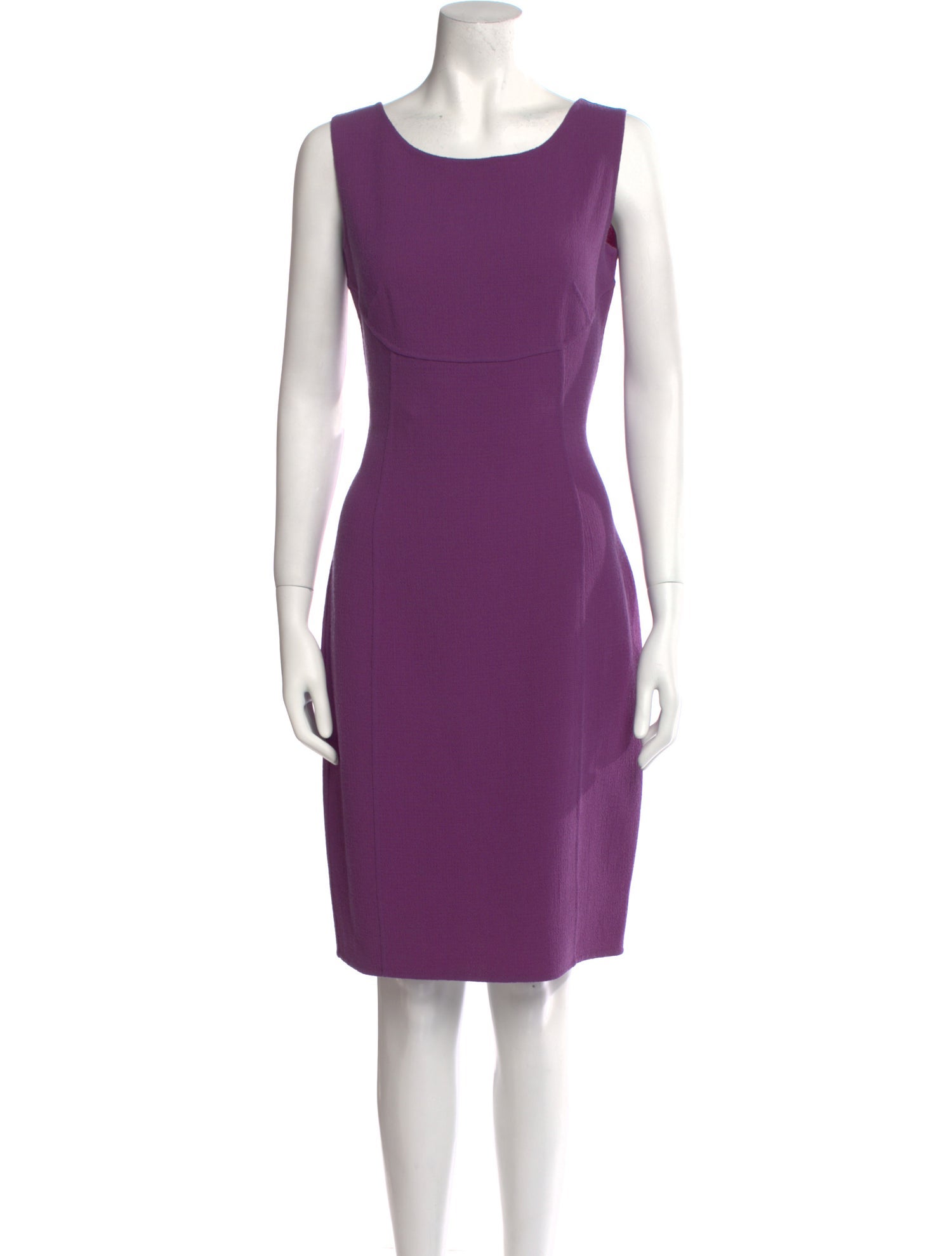 Armani Collezioni Wool Knee-Length Dress