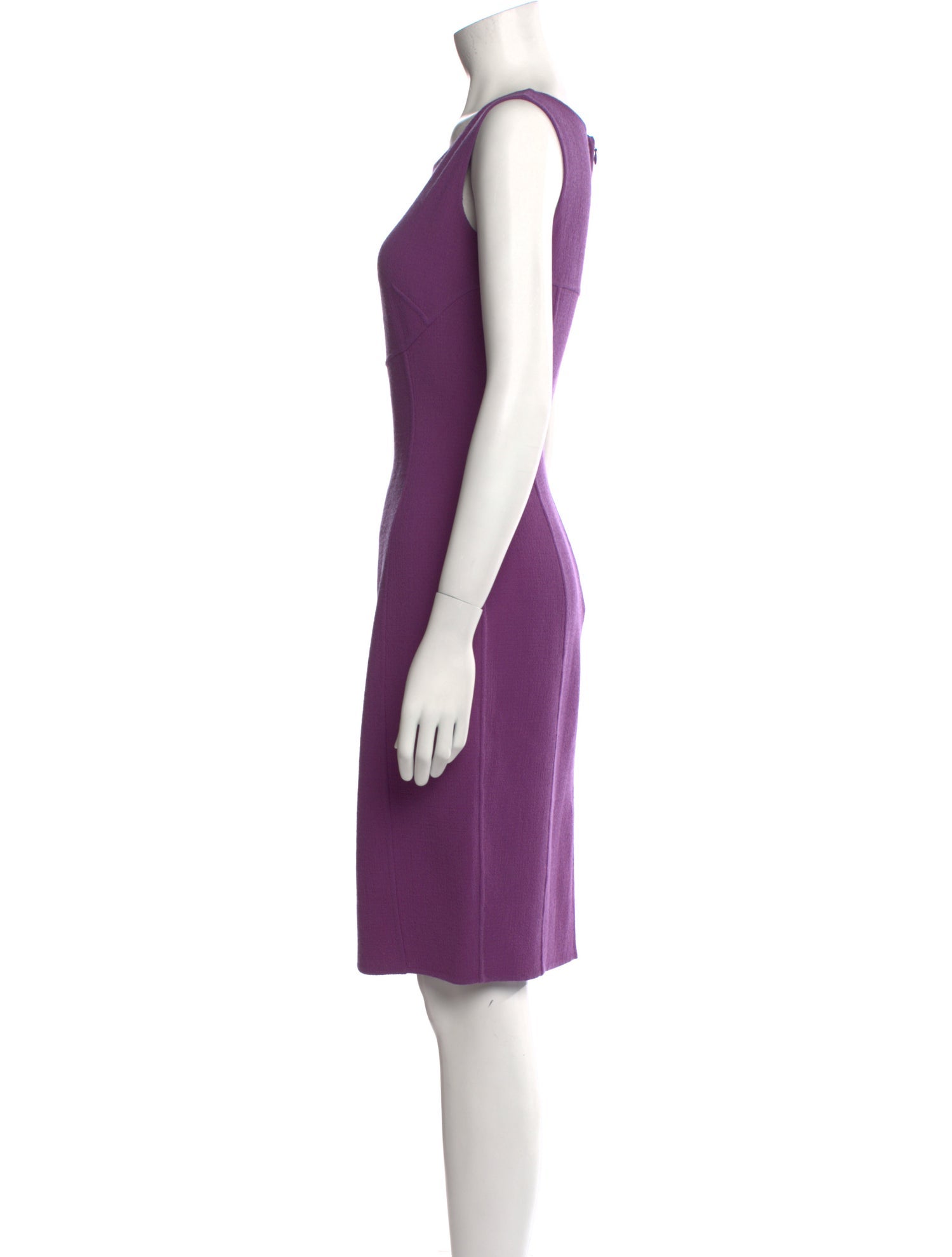 Armani Collezioni Wool Knee-Length Dress