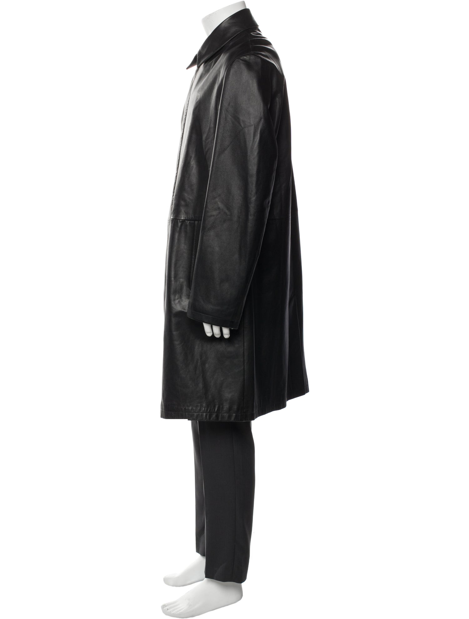 Armani Collezioni Lambskin Trench Coat