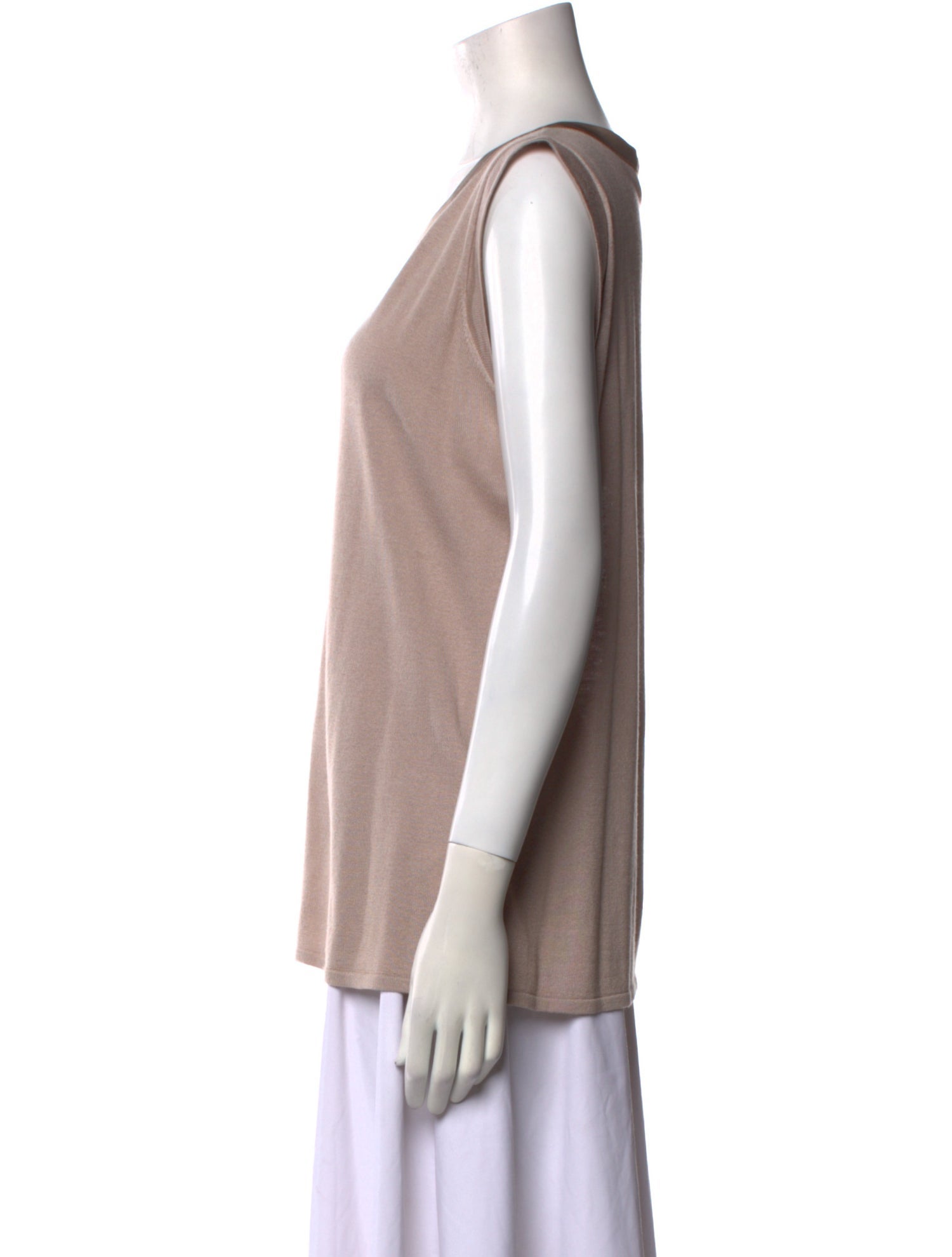 Armani Collezioni Scoop Neck Sleeveless Top
