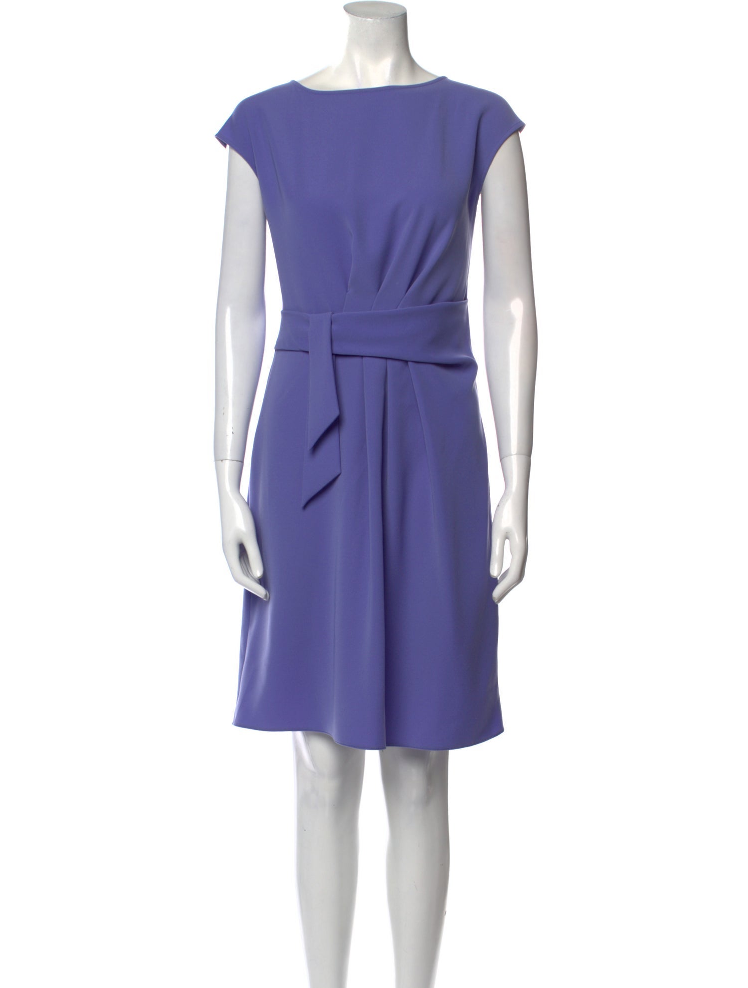 Armani Collezioni Bateau Neckline Knee-Length Dress