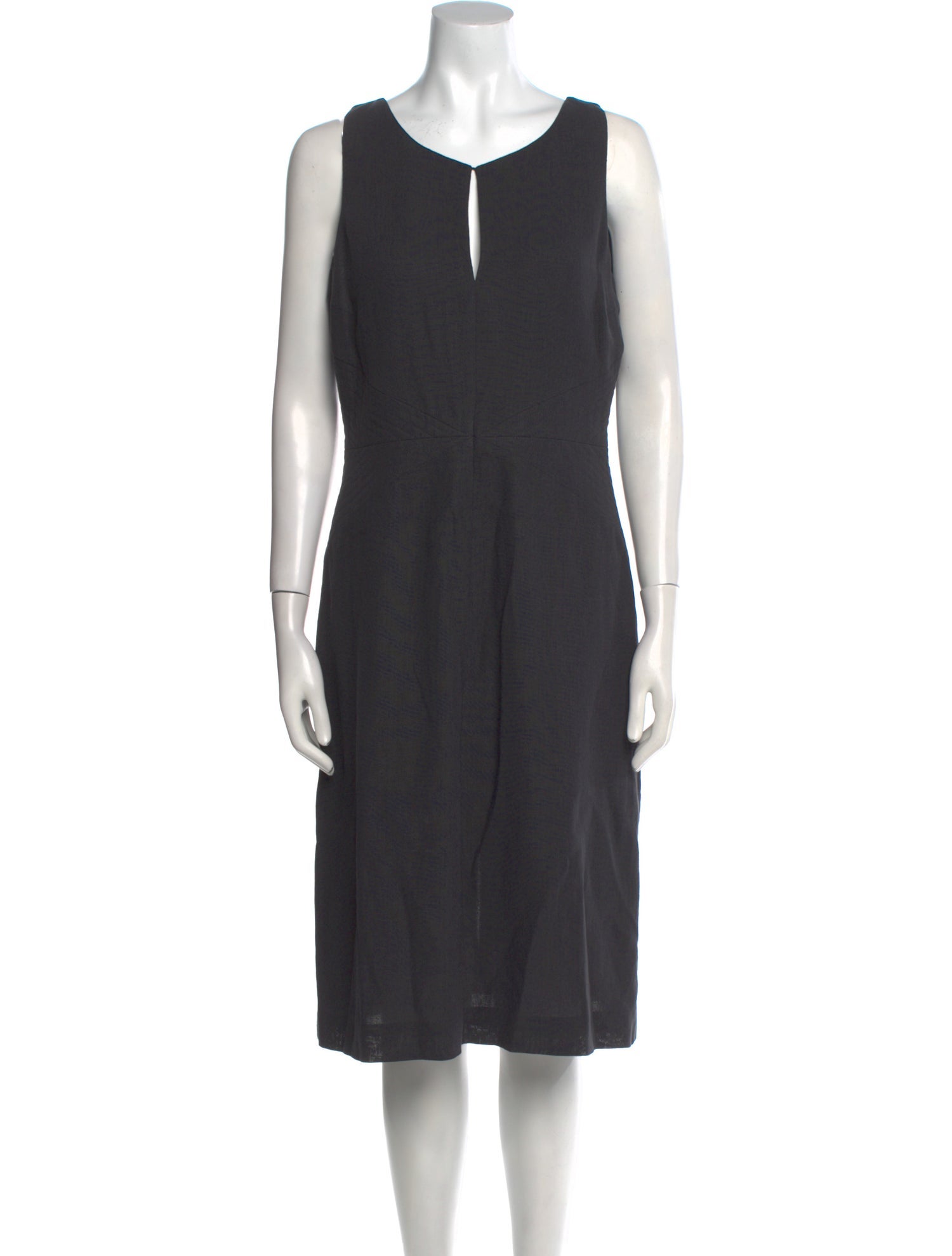Armani Collezioni Linen Midi Length Dress