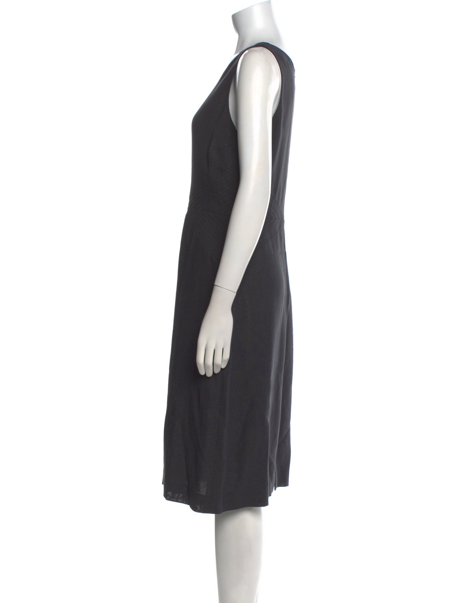 Armani Collezioni Linen Midi Length Dress