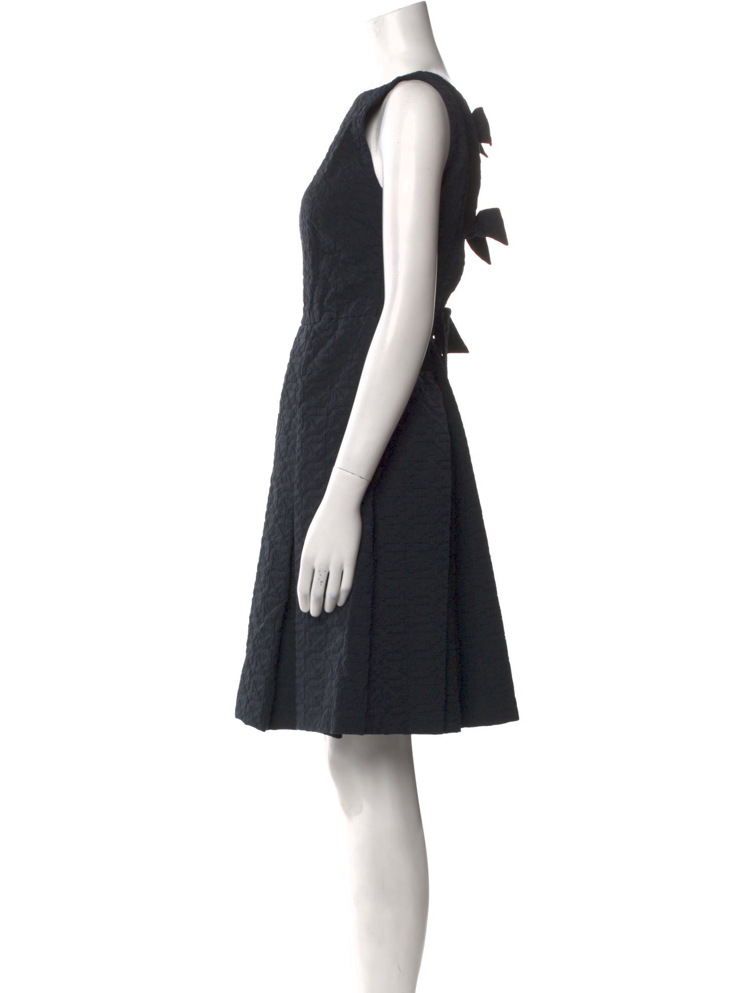 Armani Collezioni Bateau Neckline Mini Dress