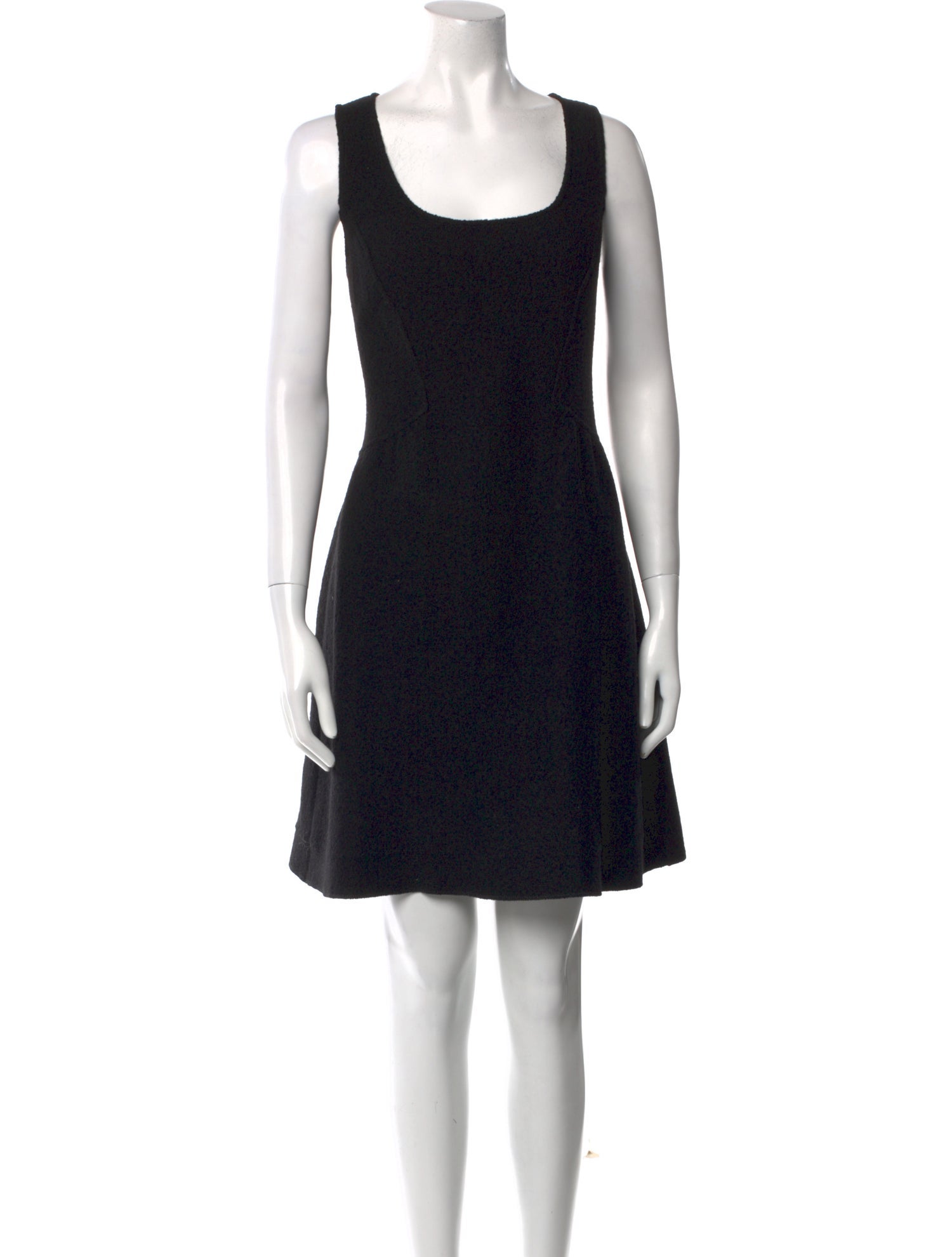 Armani Collezioni Scoop Neck Mini Dress