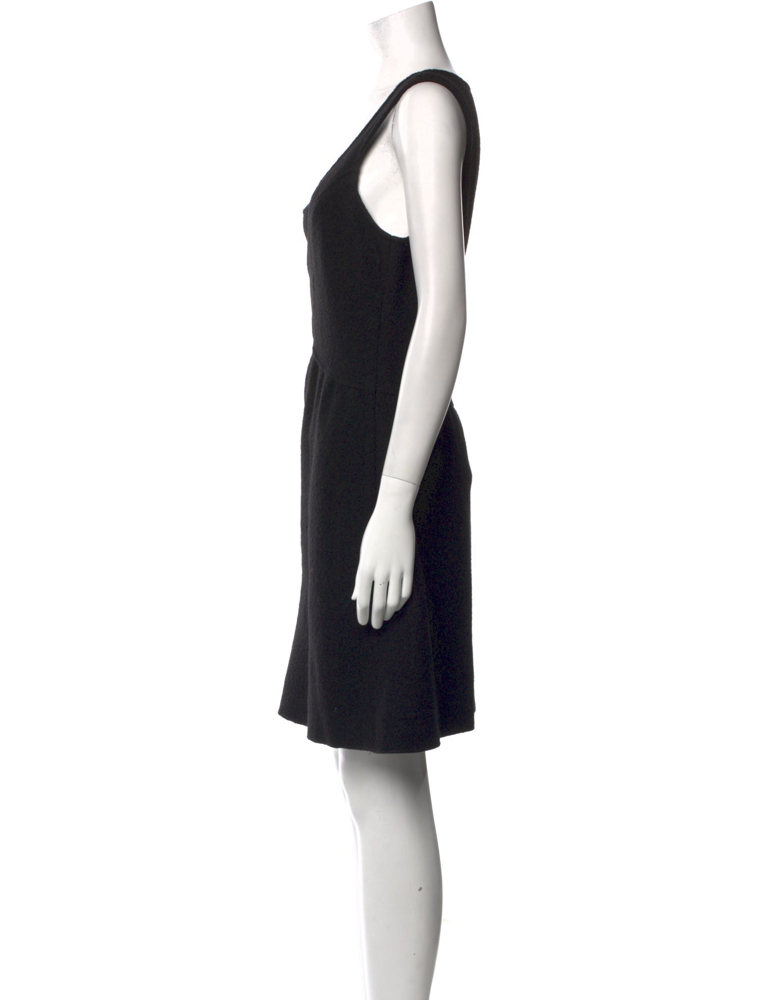 Armani Collezioni Scoop Neck Mini Dress