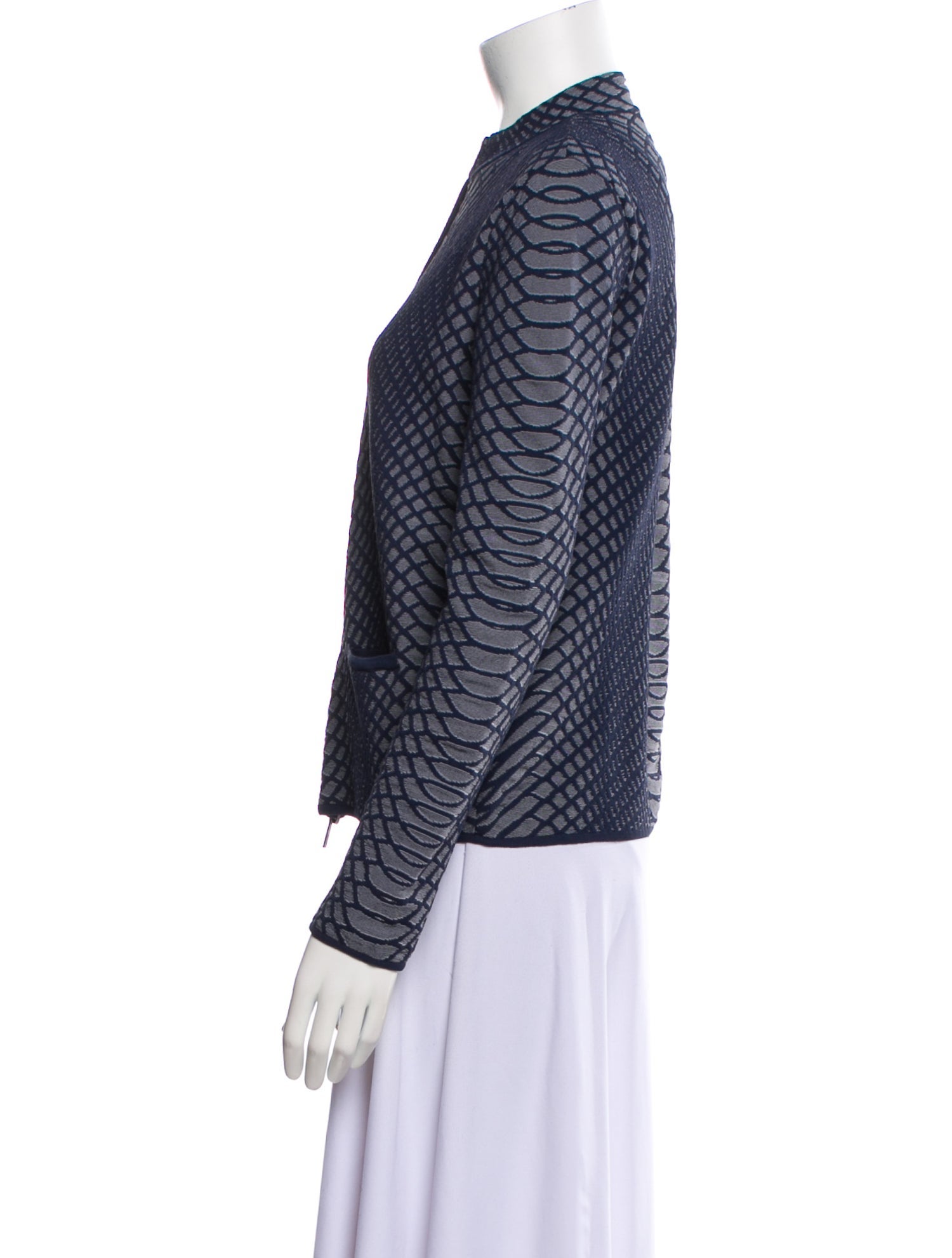 Armani Collezioni Vintage Printed Bomber Jacket