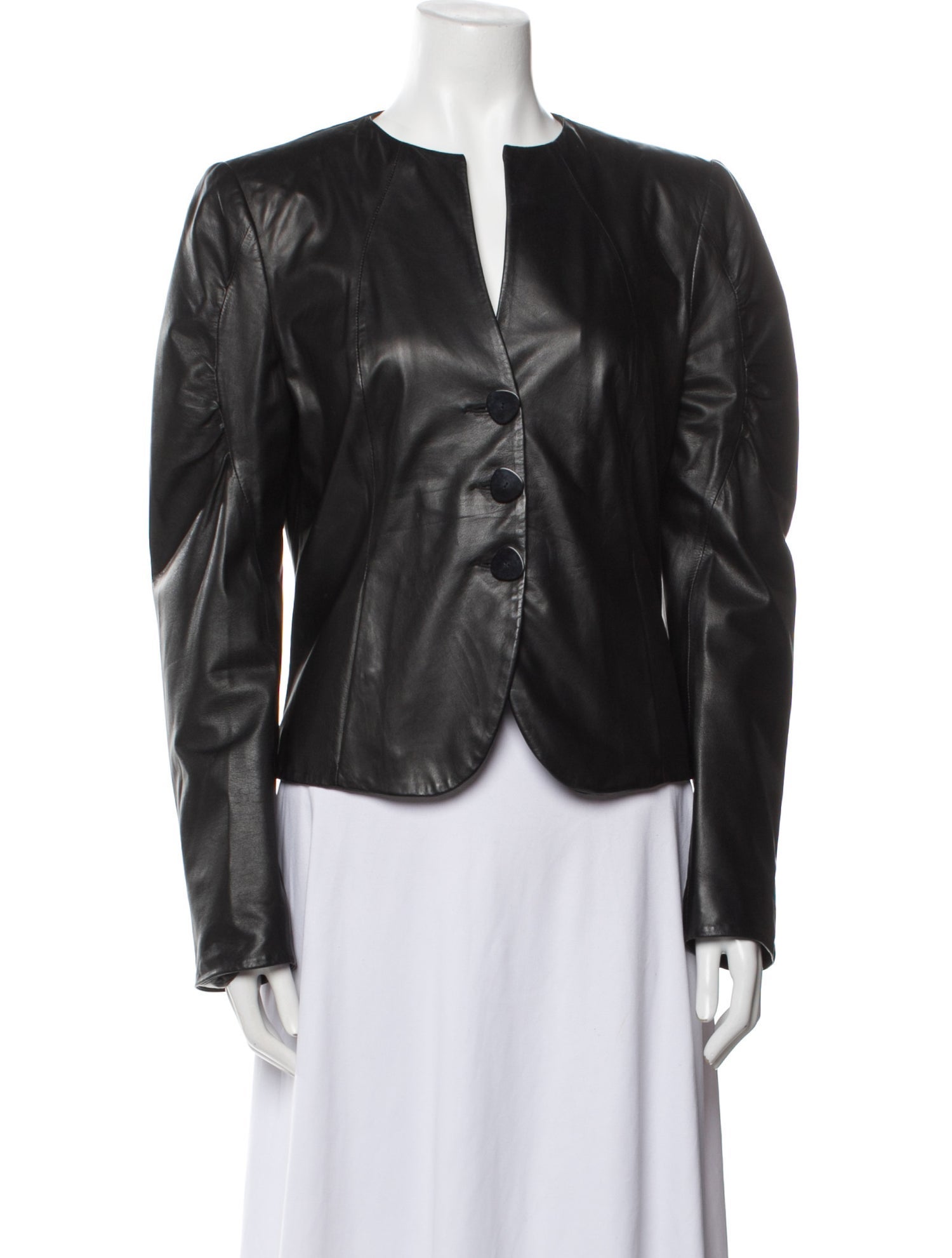 Armani Collezioni Lamb Leather Evening Jacket