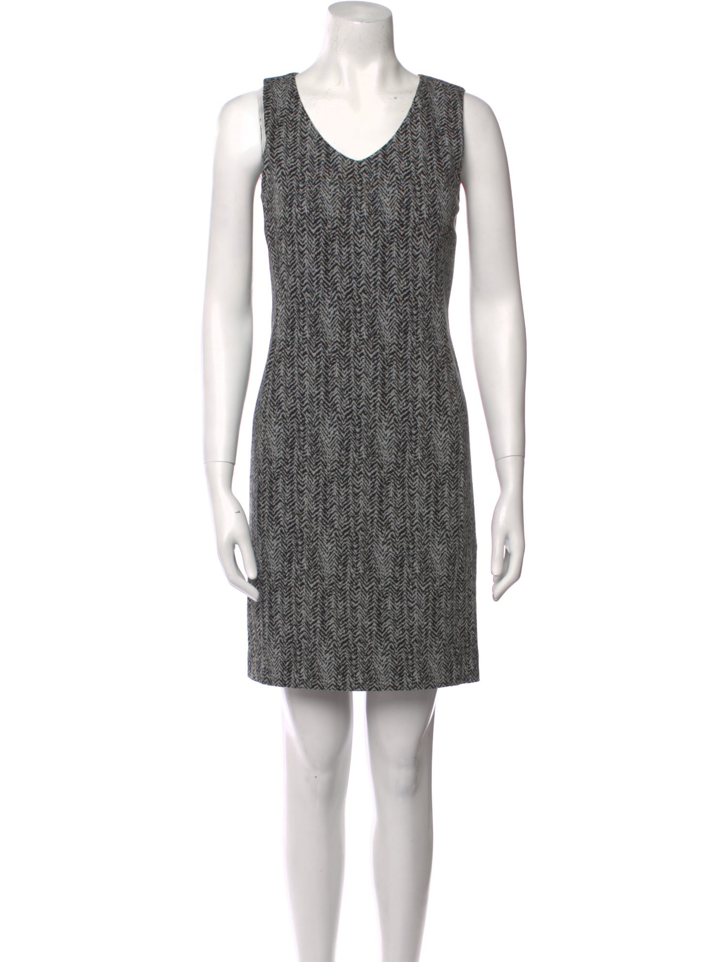 Armani Collezioni Scoop Neck Mini Dress