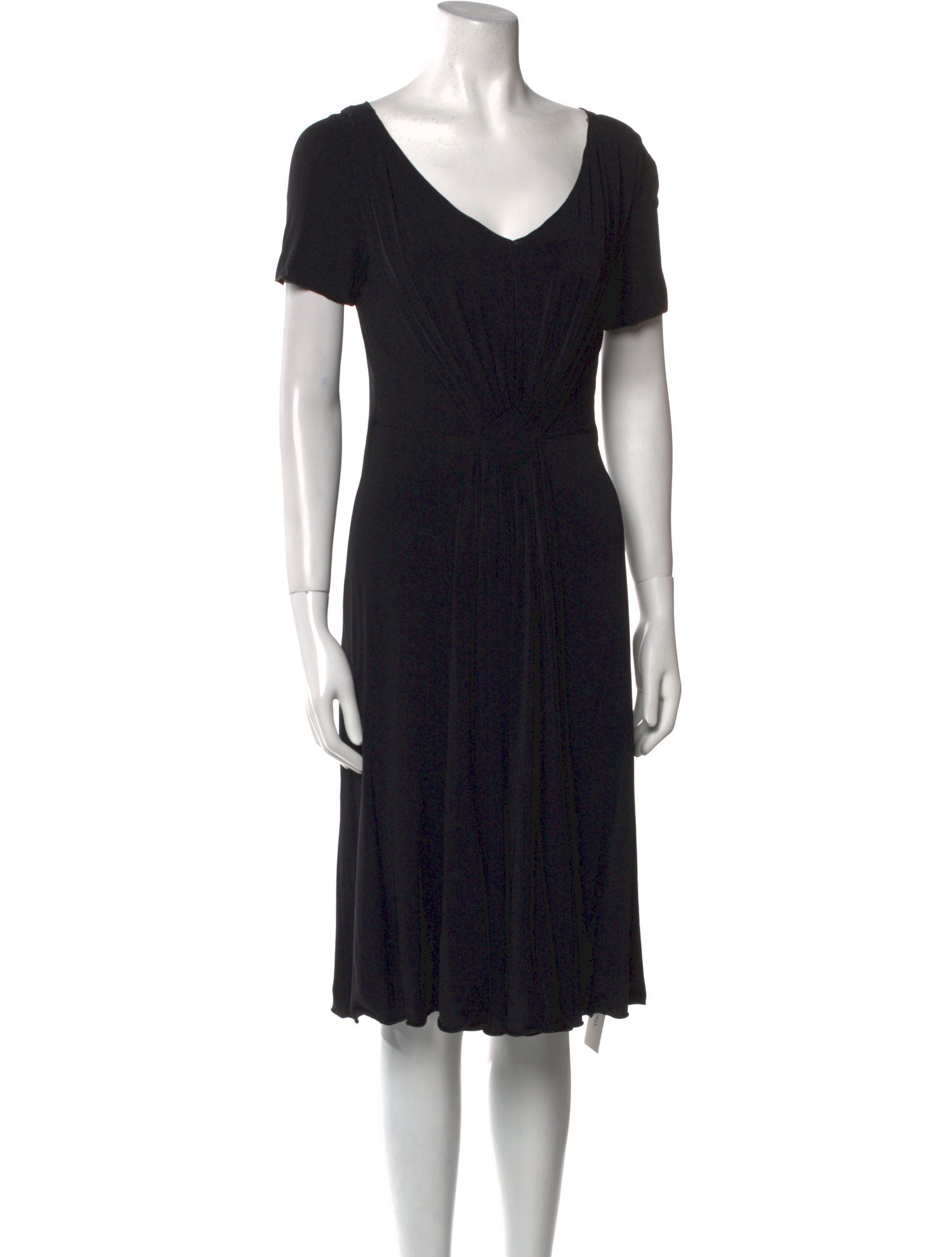 Armani Collezioni V-Neck Knee-Length Dress