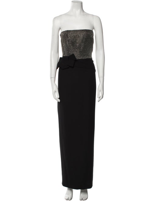 Armani Collezioni Strapless Midi Length Dress