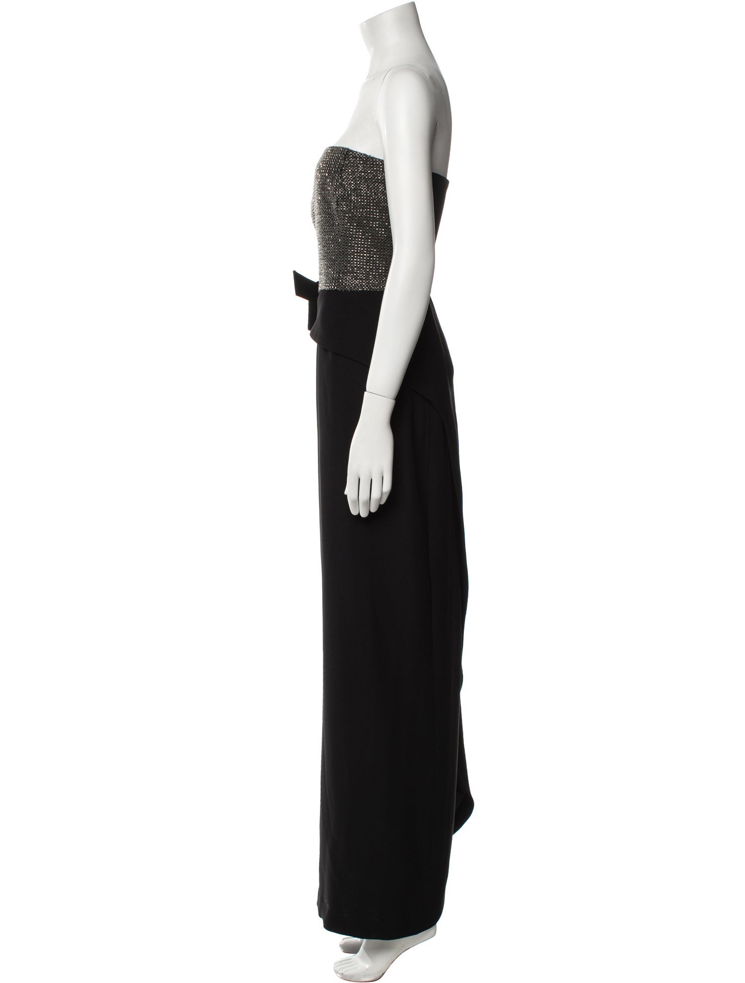 Armani Collezioni Strapless Midi Length Dress