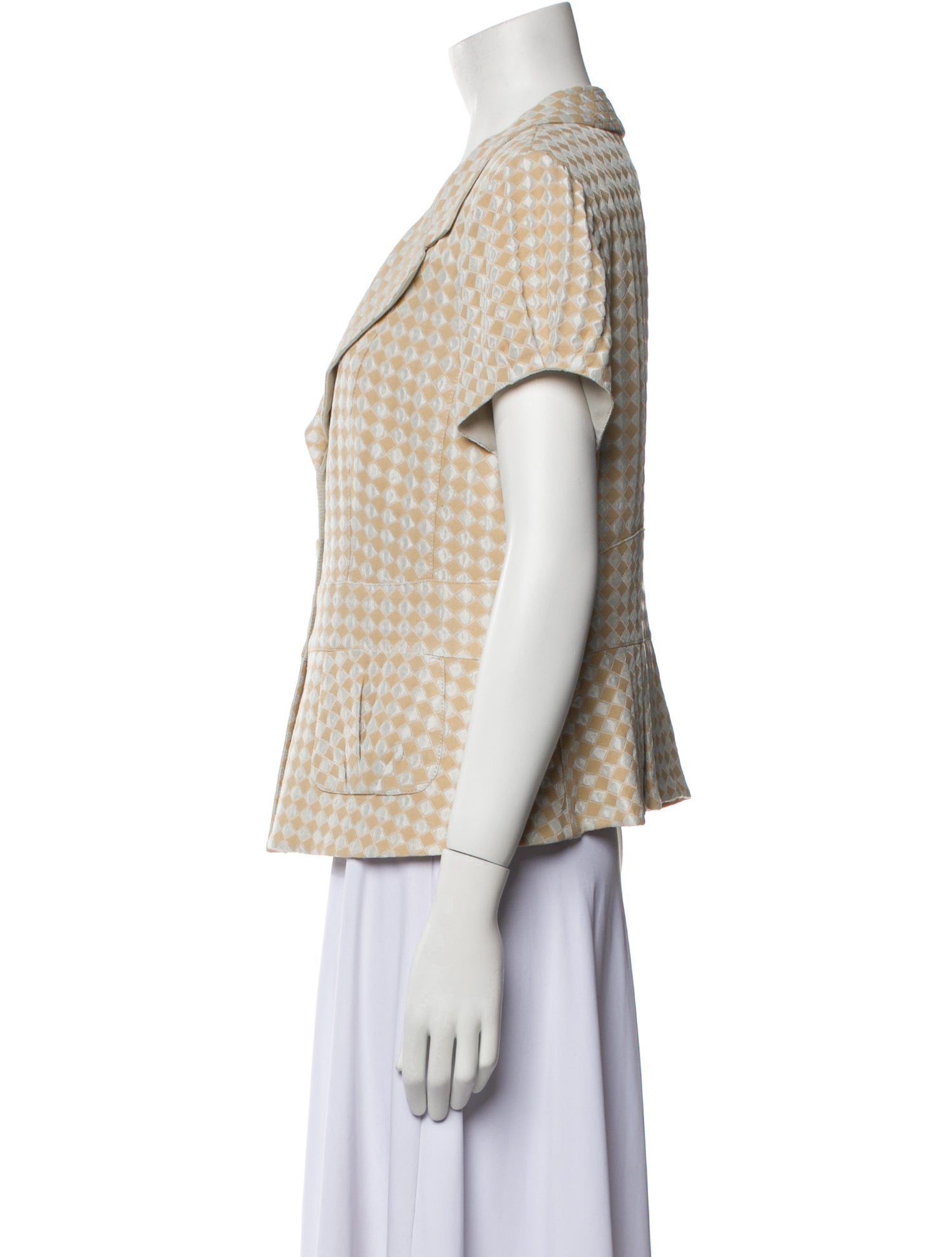 Armani Collezioni Linen Printed Jacket