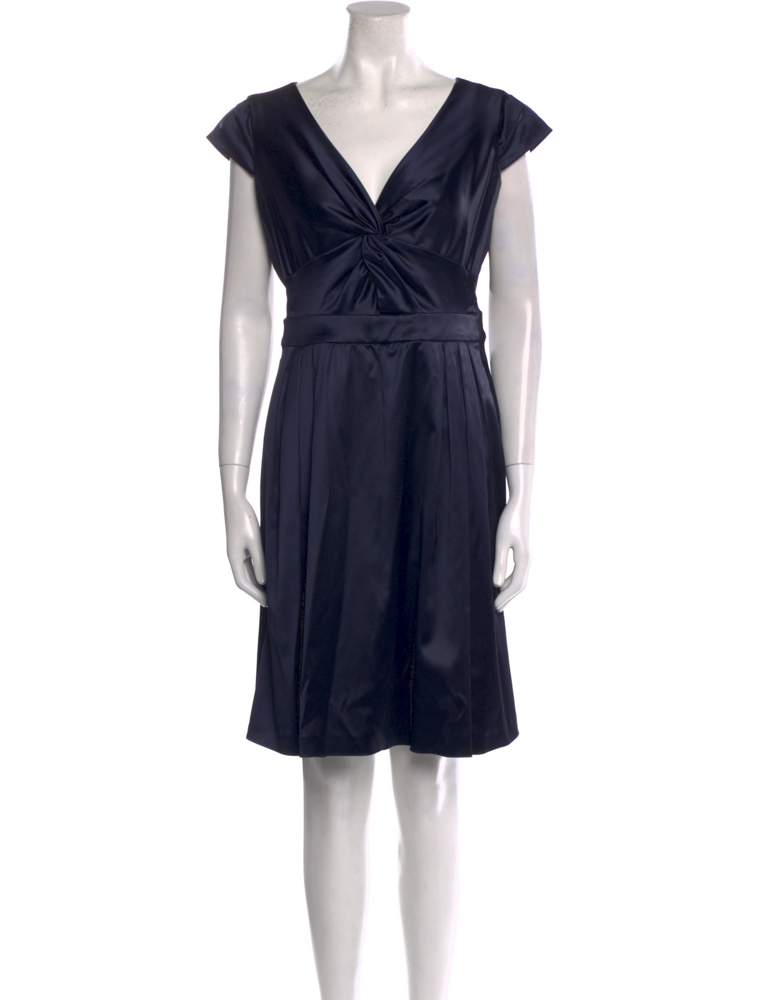 Armani Collezioni V-Neck Knee-Length Dress