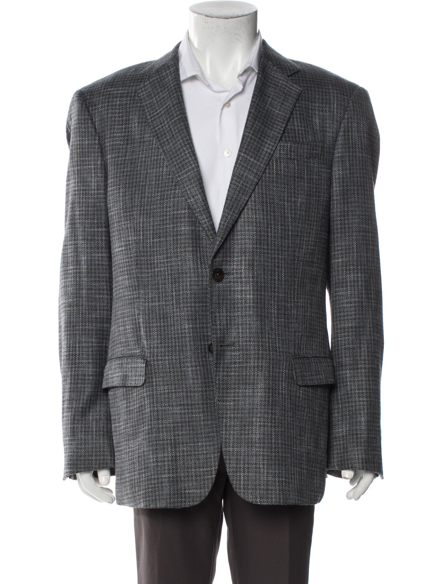 Armani Collezioni Tweed Pattern Blazer