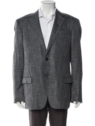 Armani Collezioni Tweed Pattern Blazer