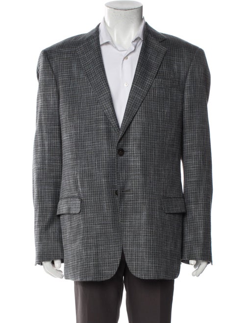 Armani Collezioni Tweed Pattern Blazer