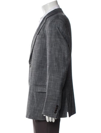 Armani Collezioni Tweed Pattern Blazer