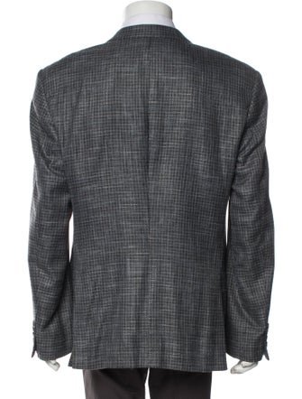 Armani Collezioni Tweed Pattern Blazer