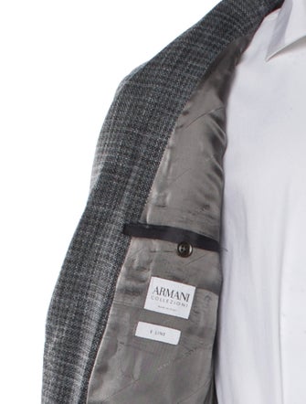 Armani Collezioni Tweed Pattern Blazer