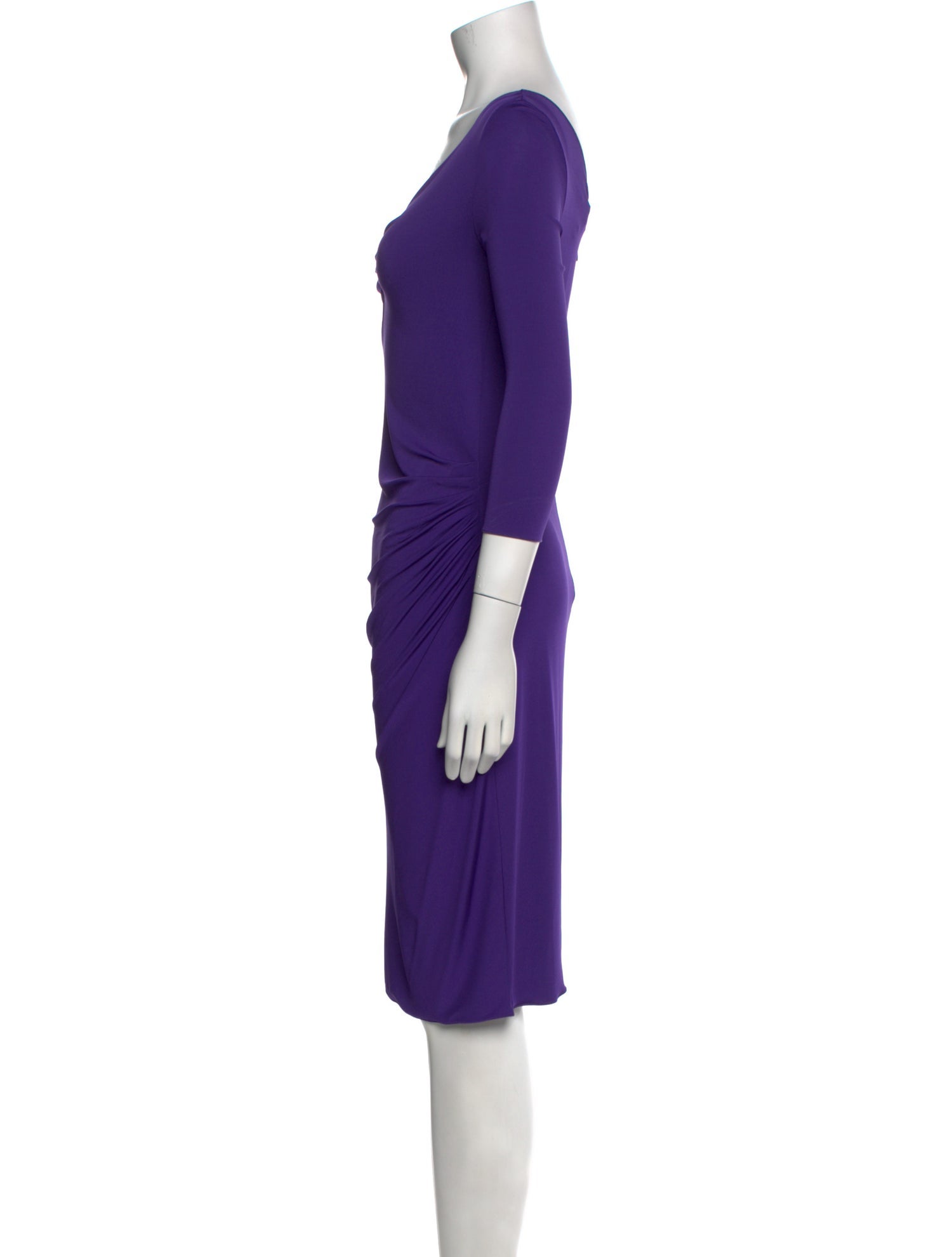 Armani Collezioni V-Neck Knee-Length Dress
