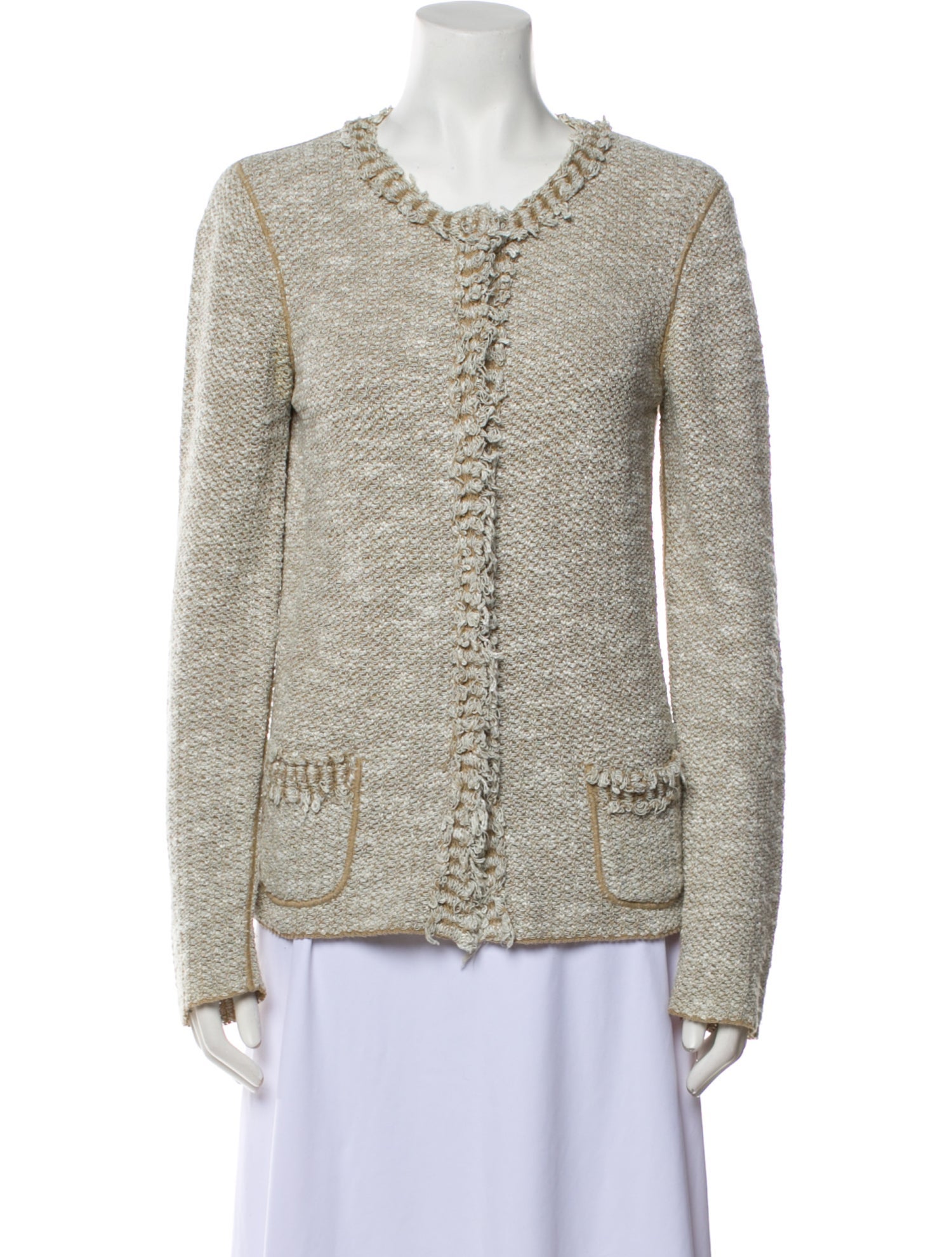 Armani Collezioni Tweed Pattern Evening Jacket