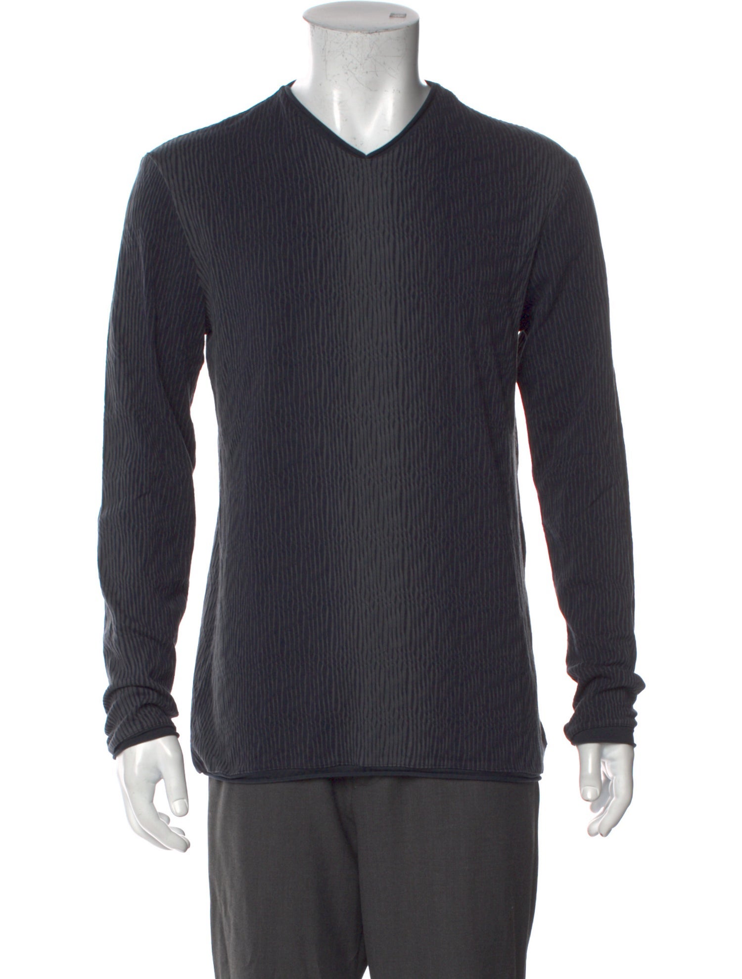 Armani Collezioni V-Neck Long Sleeve Pullover