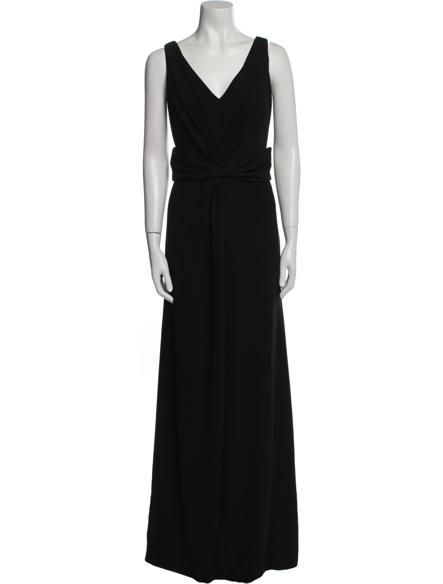Armani Collezioni V-Neck Long Dress