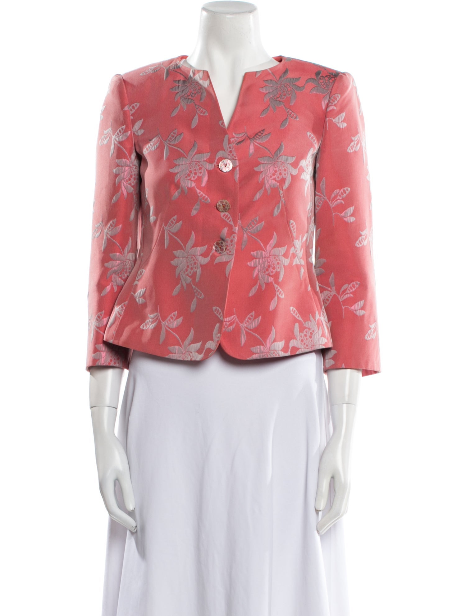 Armani Collezioni Floral Print Evening Jacket