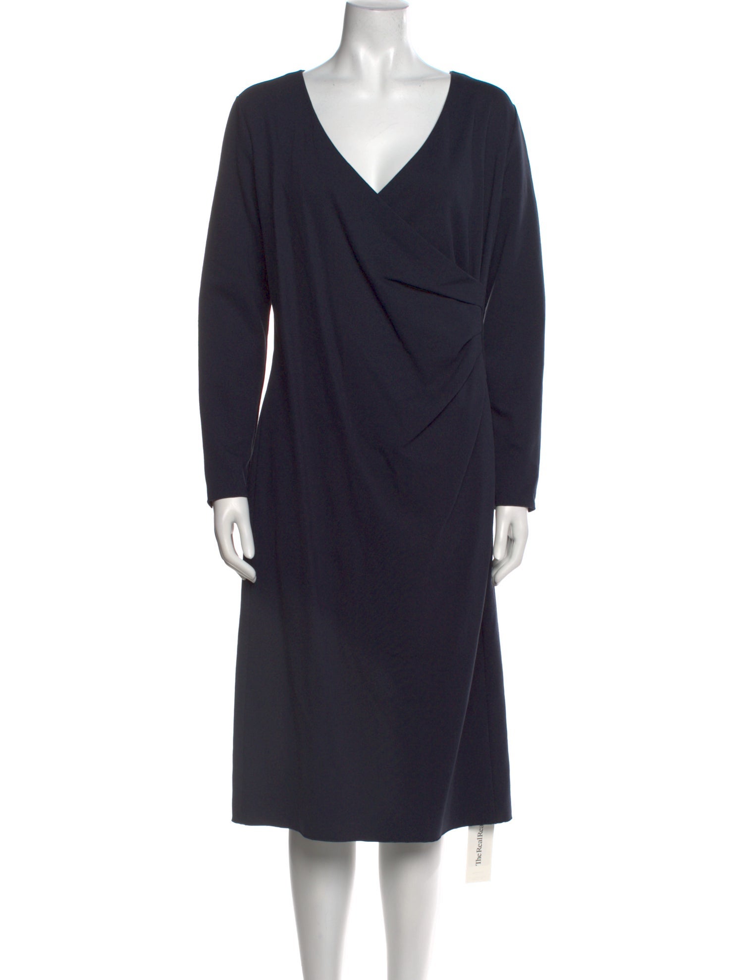 Armani Collezioni V-Neck Knee-Length Dress