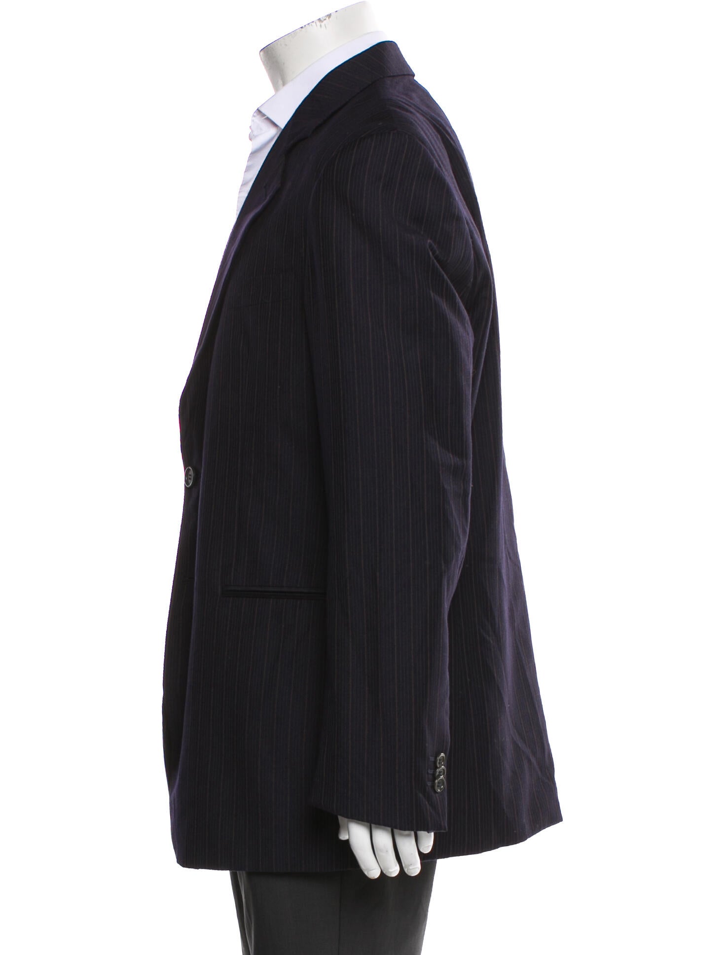 Armani Collezioni Wool Striped Blazer