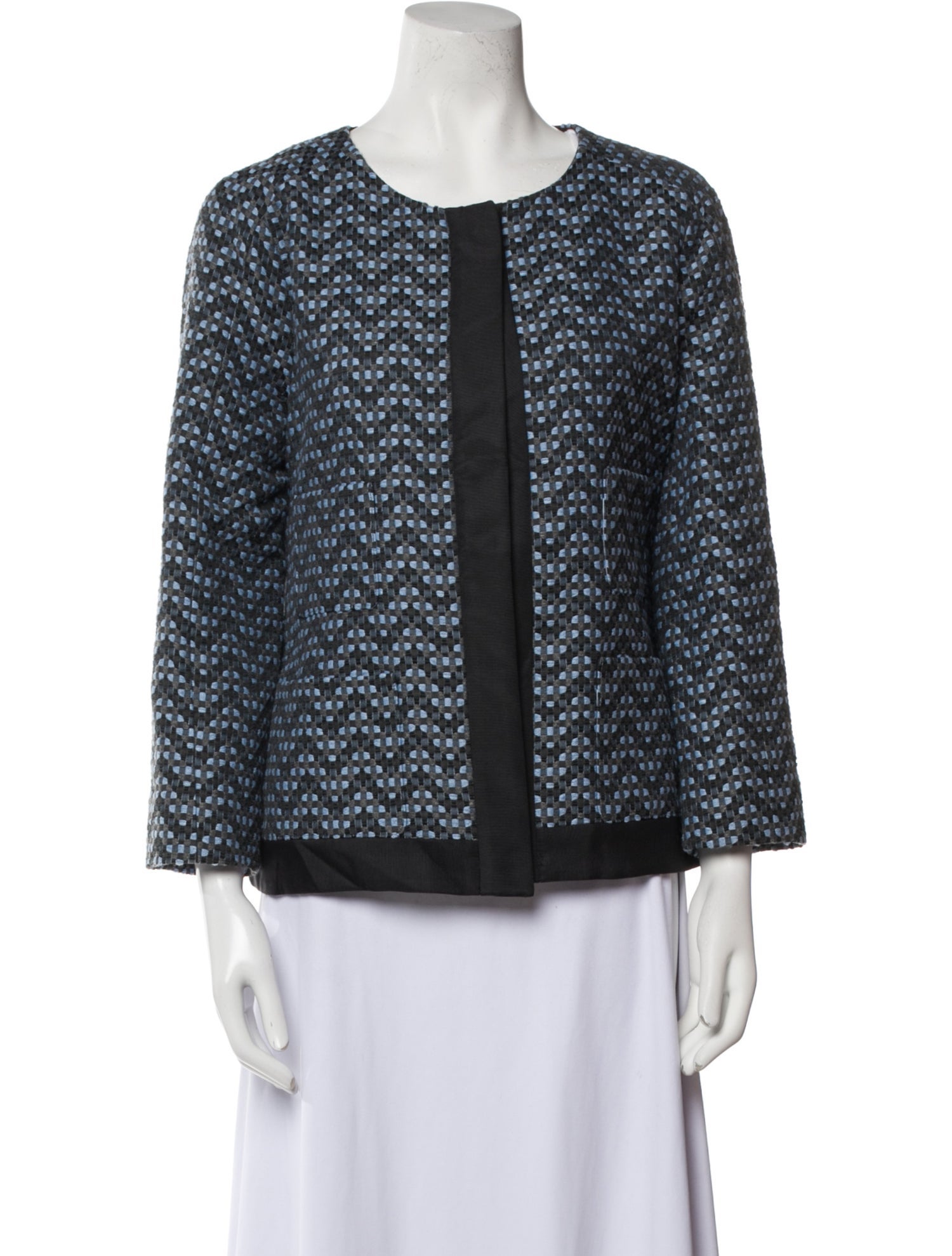 Armani Collezioni Tweed Pattern Evening Jacket