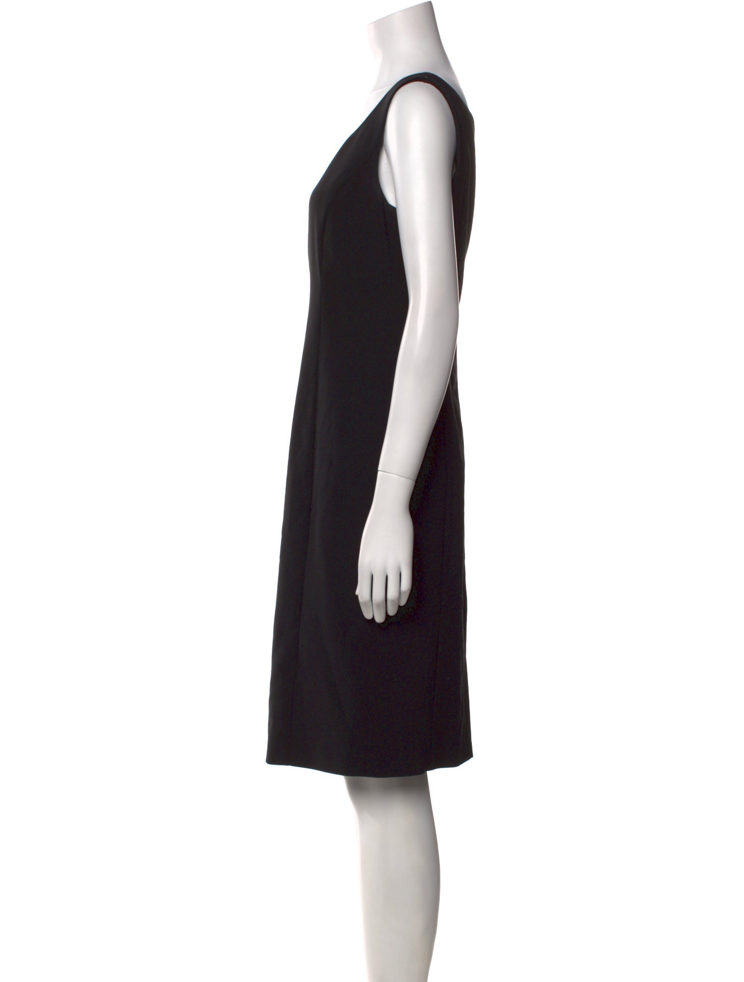 Armani Collezioni Virgin Wool Knee-Length Dress
