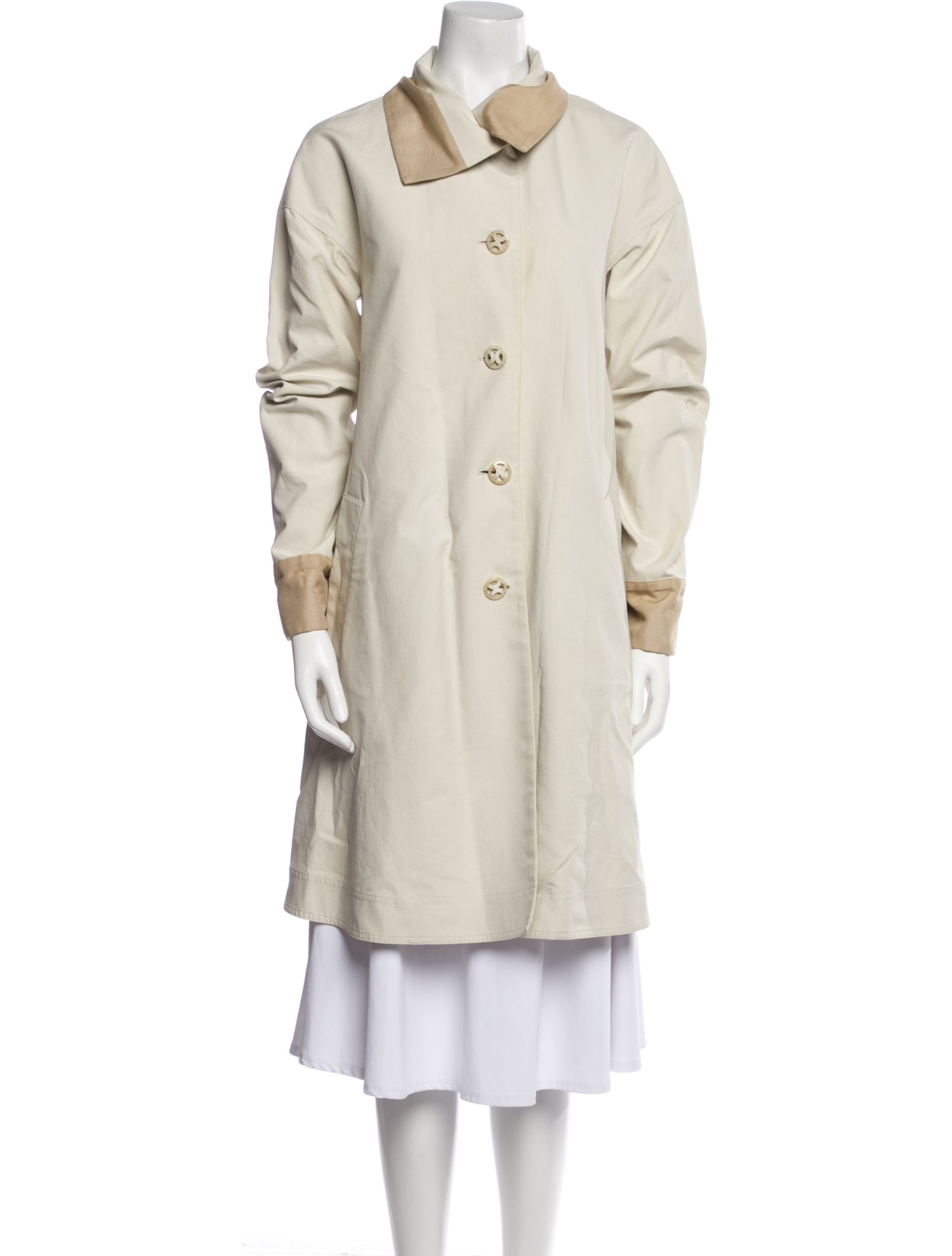 Armani Collezioni Colorblock Pattern Coat
