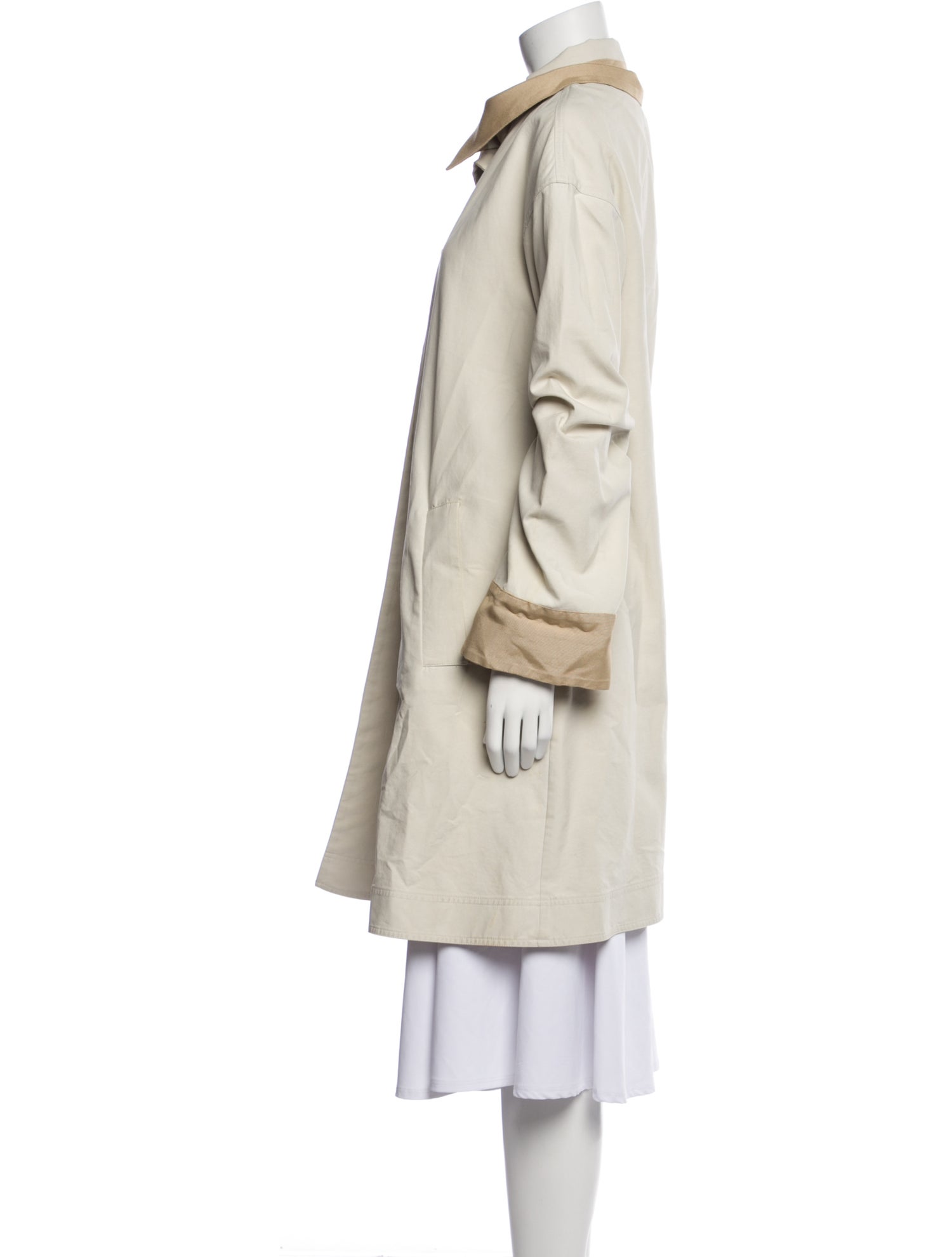 Armani Collezioni Colorblock Pattern Coat