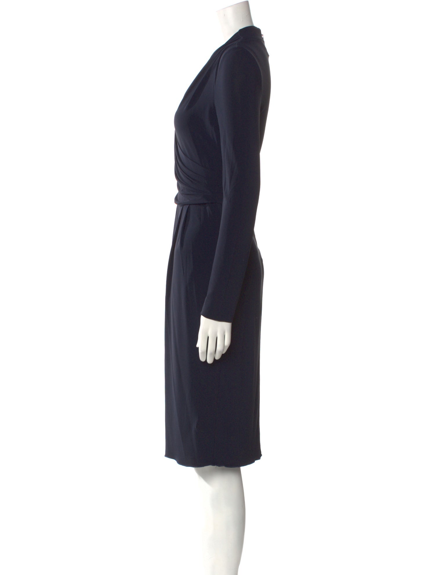 Armani Collezioni V-Neck Knee-Length Dress